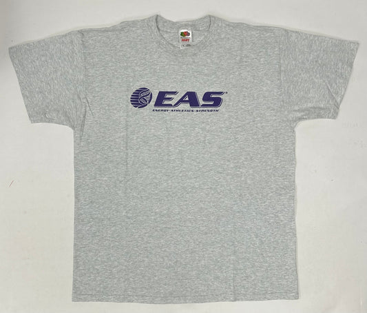 00s EAS Energy Athletics Strength Workout Promo Tee XL 24x30.5 Inches