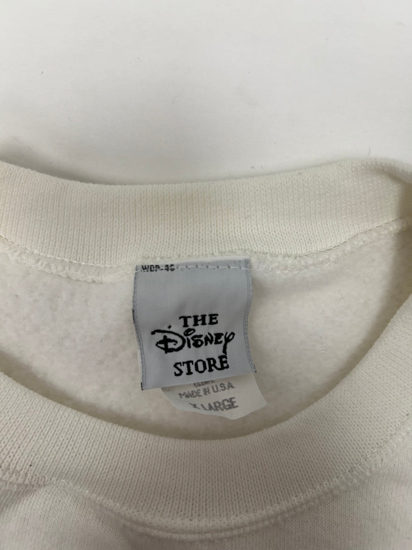 Vintage Disney Minnie Mouse Box Logo Crewneck Sweatshirt The Disney Store 90s Tagged XL 27x28.75 Inches