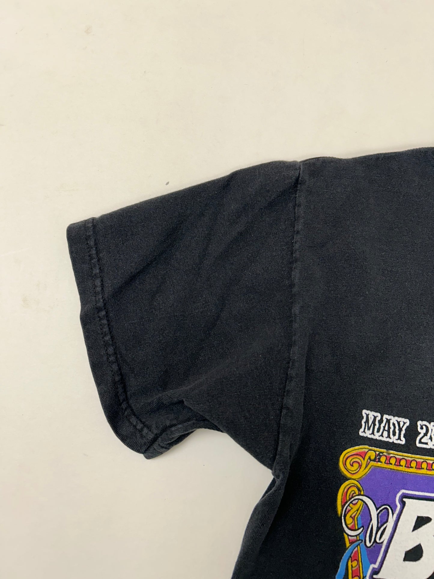 Vintage 2009 The Bamboozle Music Festival Band Meadowlands NJ Tee Small 17.25x24.25 Inches Faded Black As Is