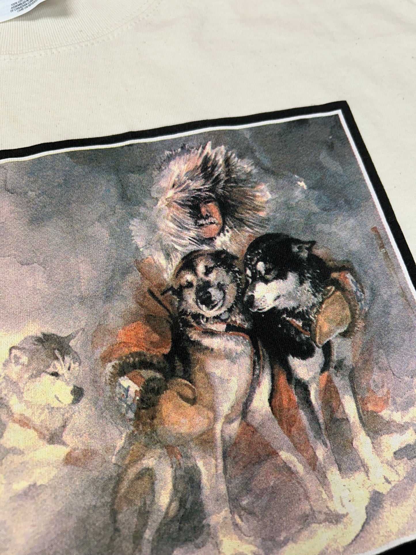 Vintage Cold Hands… Warm Heart Iditarod Champion Jeff King Book Promo Tee XL 23.75x31.25 Inches