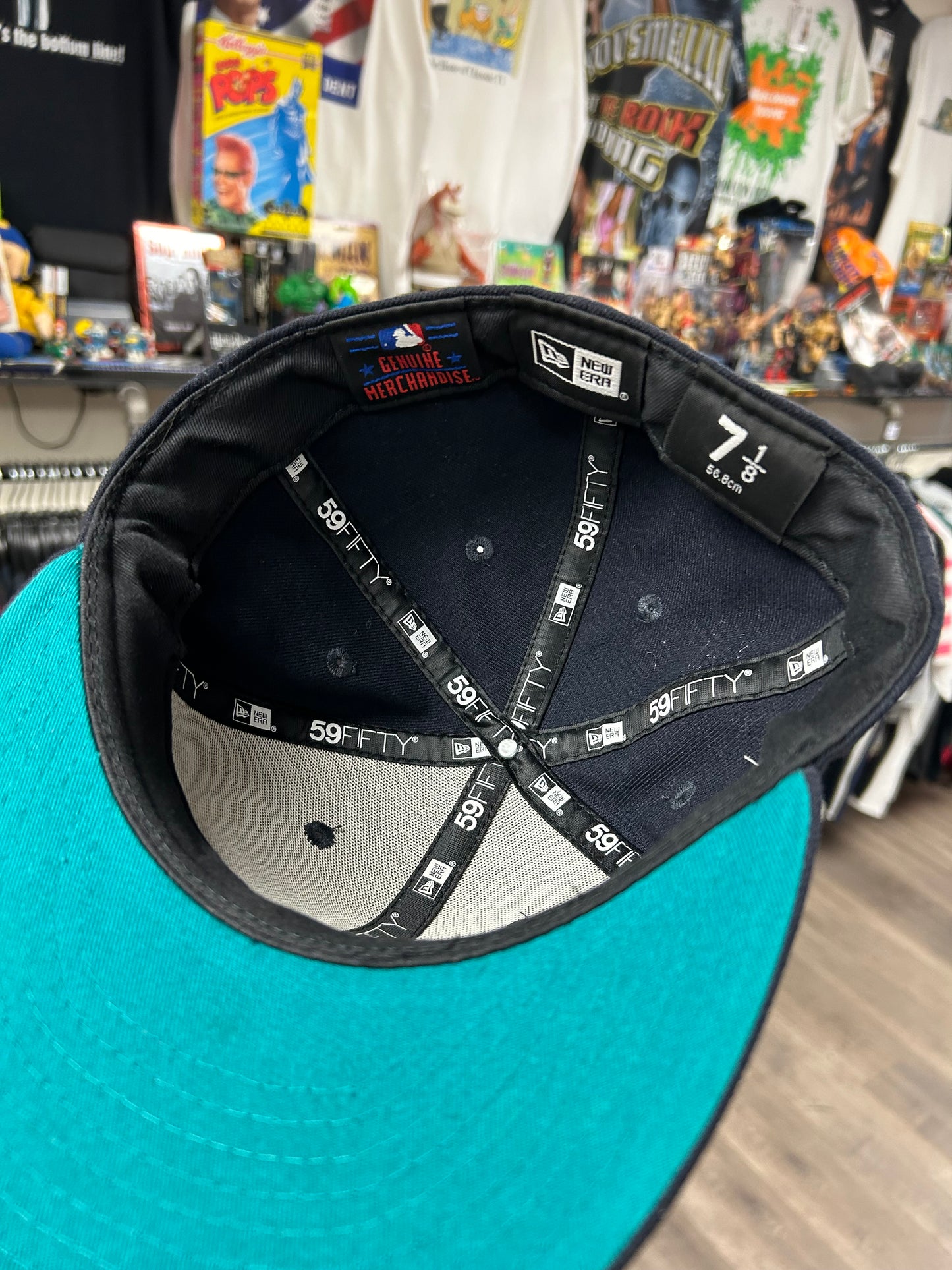 New Era 59Fifty Ken Griffey Jr. Seattle Mariners MLB Tribute Number Retirement Fitted Hat 7 1/8 As Is