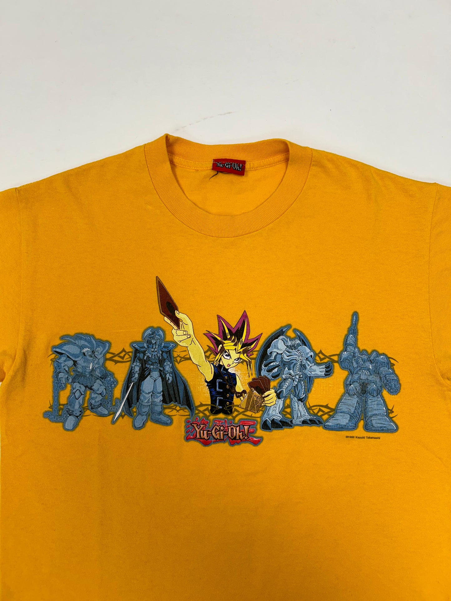Vintage YU-GI-OH Yami Yugi King of Games 1996 T Shirt Yellow 19.25x24.25 Inches Youth/