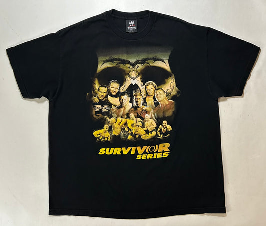 Vintage WWE Survivor Series 2006 Wrestling Cena Orton Batista Flair Shirt 2XL 26.5x31.25 Inches