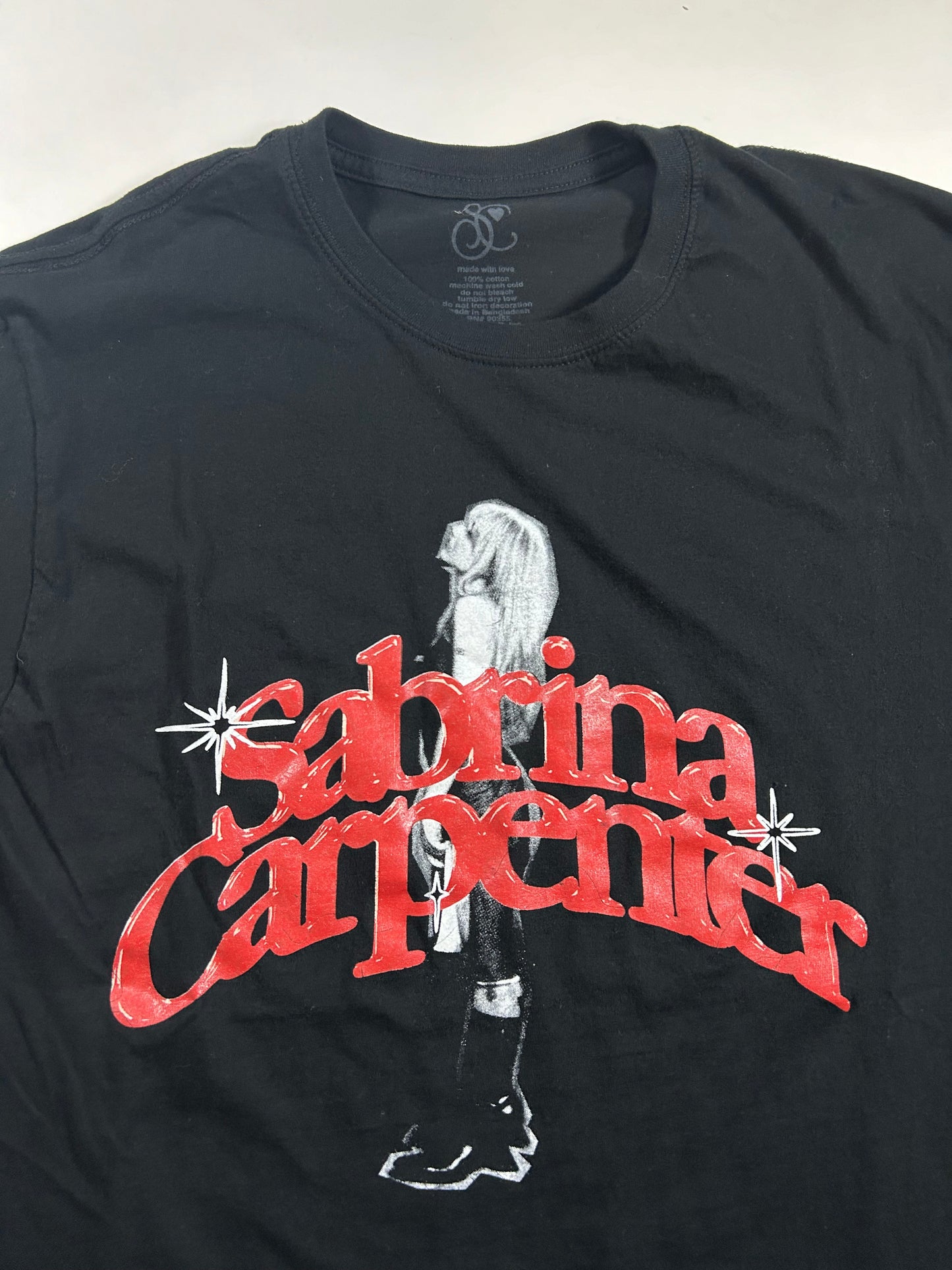 Sabrina Carpenter Short Sleeve Graphic T Shirt Music Pop Official Women’s 2XL 23.25x29 Inches