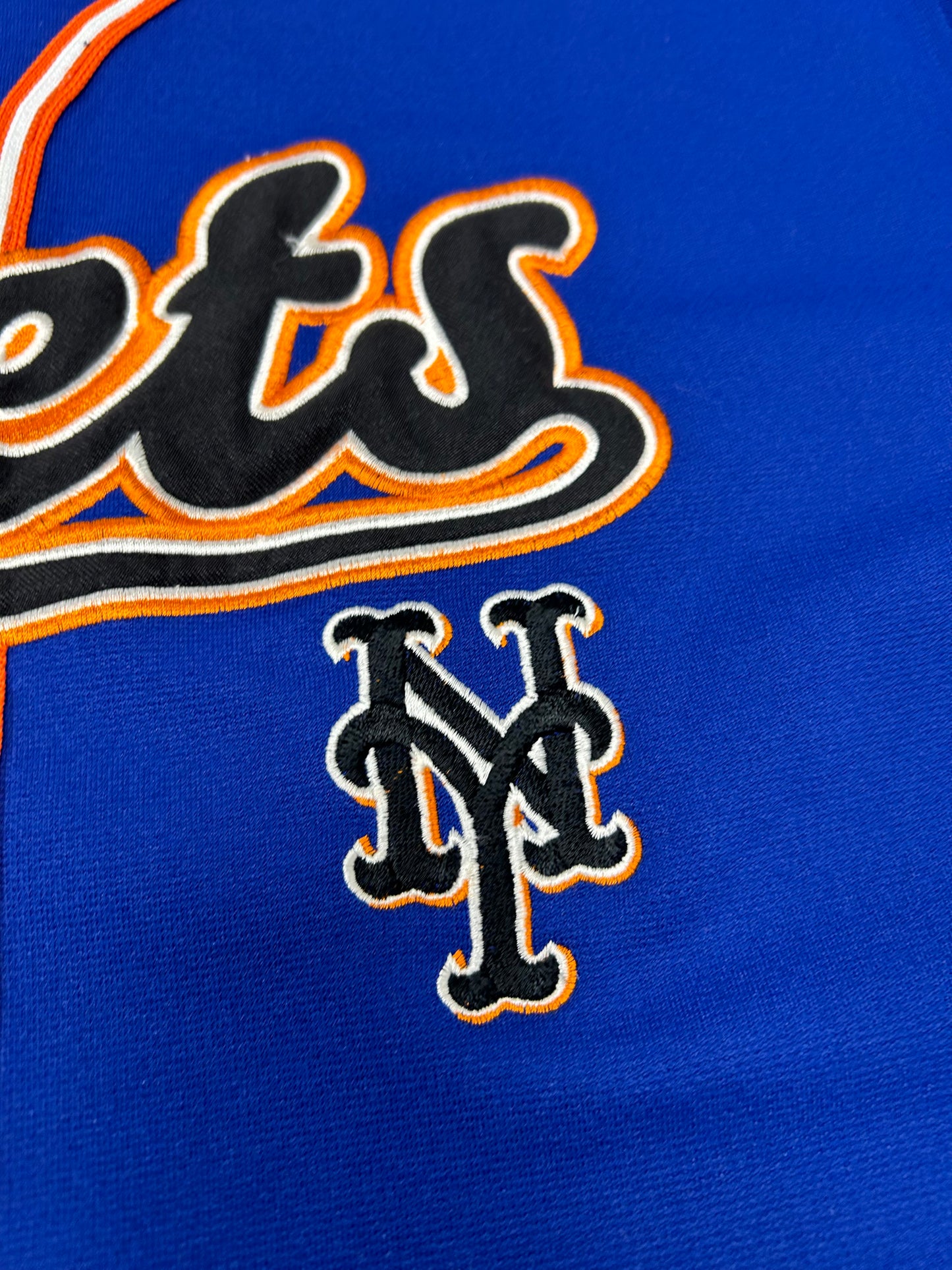 Vintage True Fan New York Mets MLB Blank Jersey Large 23.25x30.25/31.75 Inches