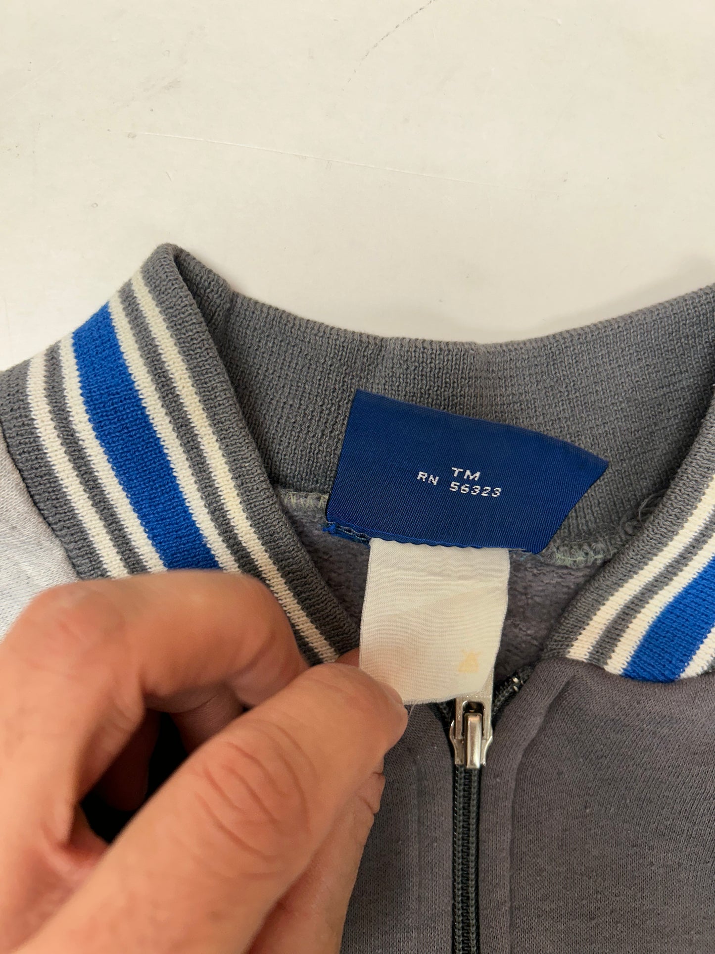 Vintage 80s Nike Zip Jacket Sweatshirt Small Fit 22x23 Inches