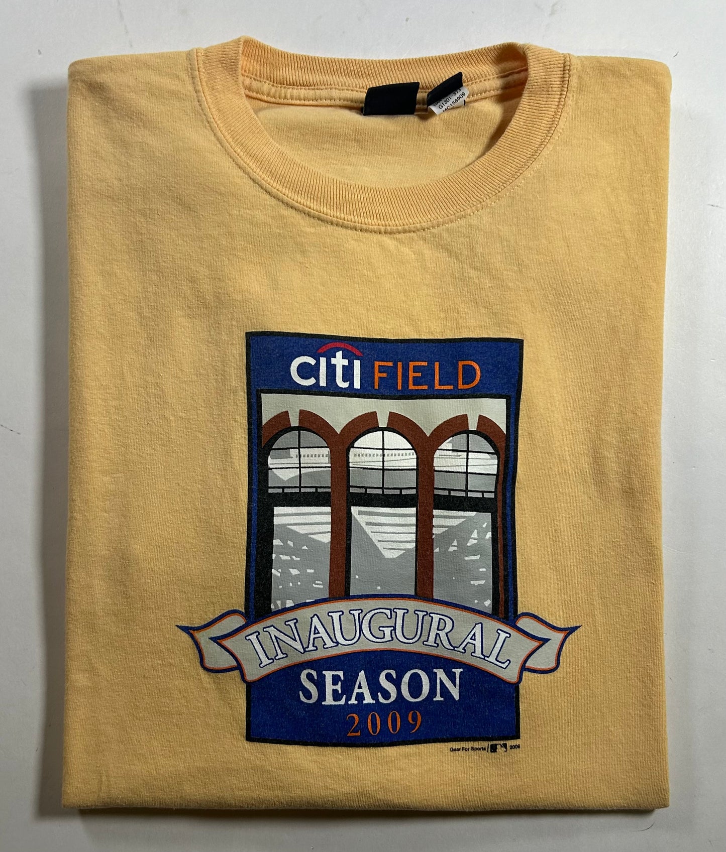 Vintage New York Mets Citi Field 2009 Inaugural Season Promo Baseball Tee XL 23.5x30 Inches