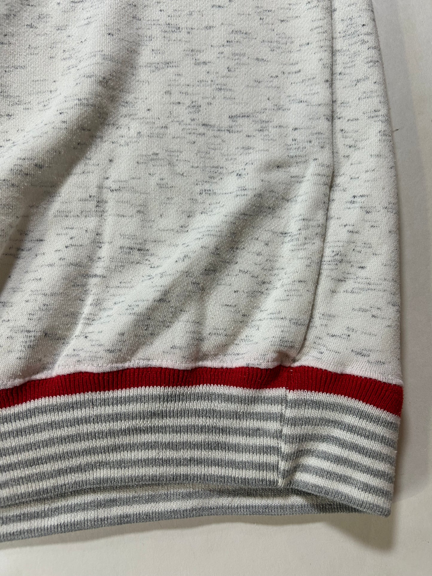 Vintage Gear For Sports Rider University College Crewneck Sweatshirt Boxy Mediumish Fit 23.25x25.75 Inches Gray