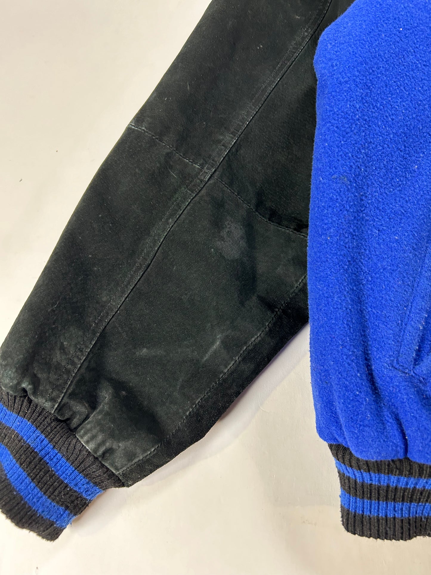 Vintage 00s NFL New York Giants Zip Varsity Jacket Style Jacket Large 27.25x28.75 Inches Has Wear As Is