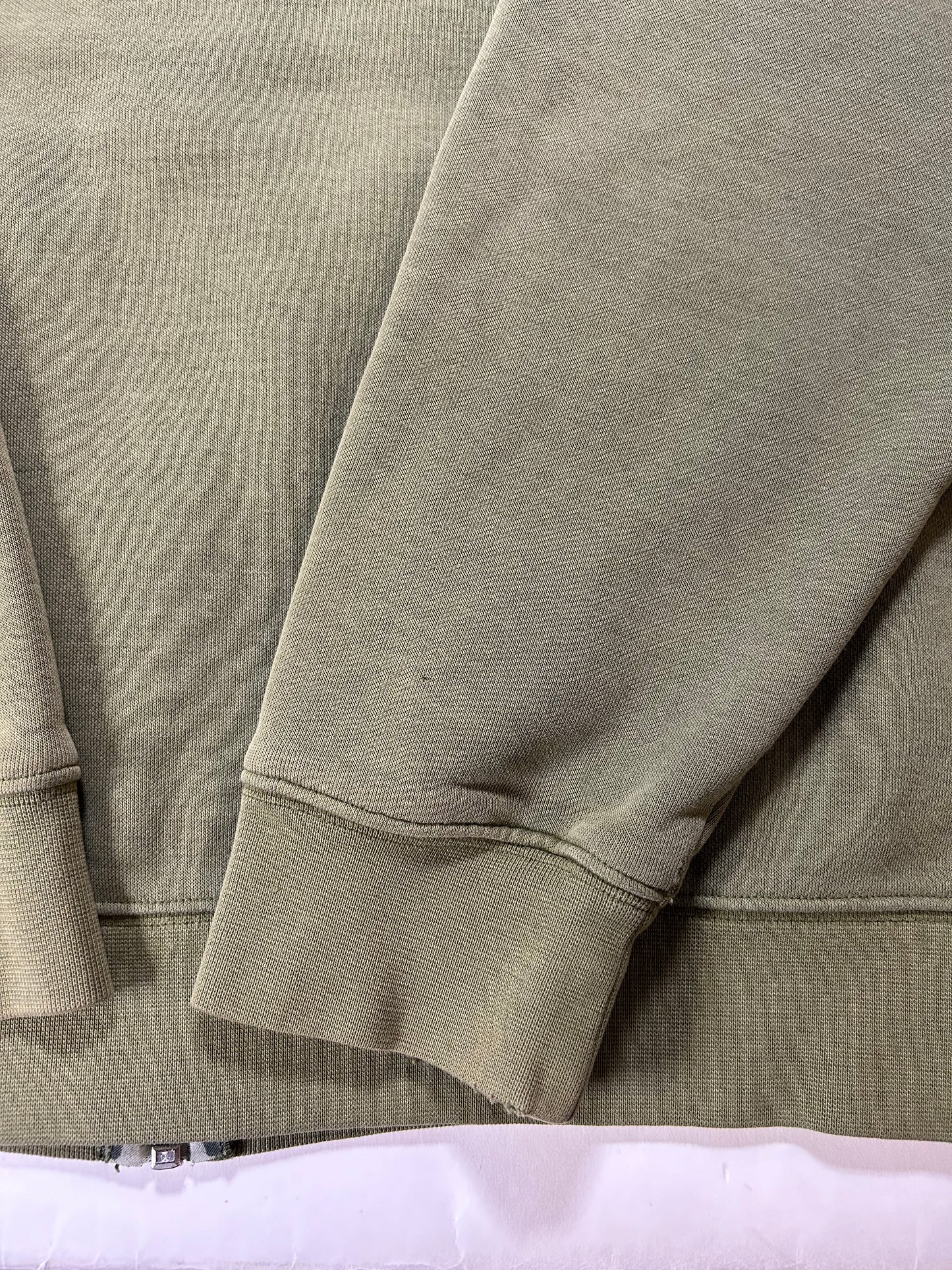 Vintage 00s Nike Chest Swoosh Essential Zip Hooded Sweatshirt Green Faded Worn In As Is XL 26.25x30.25 Inches