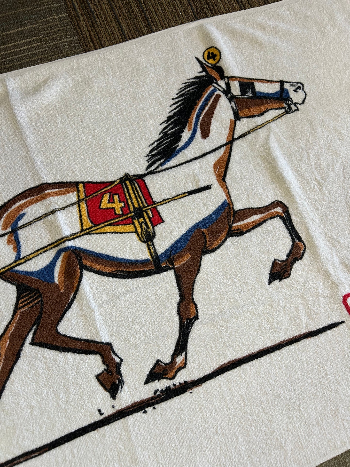 Vintage 1989 Meadowlands Bud light Beach/Pool Towel 100% Cotton About 29x56.25 Inches