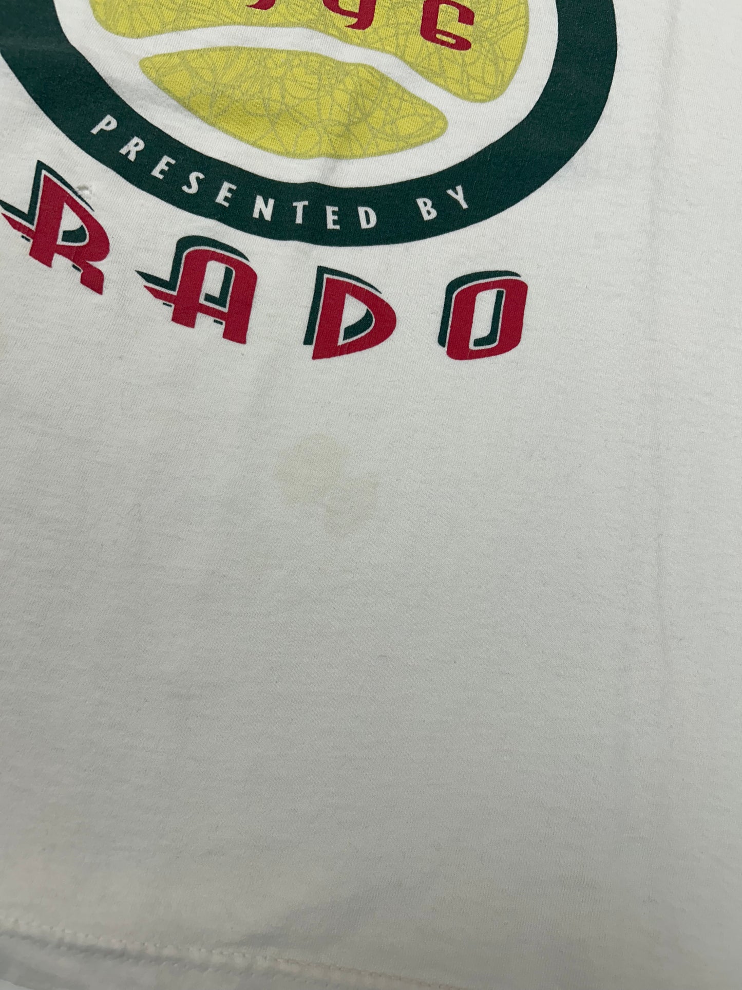 Vintage Nike 1996 The Lipton Rado Championships Tennis Tee Worn As Is White Tag Boxy M/L Fit 21.25x25.25 Inches