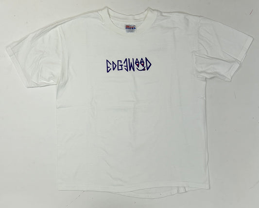 Edgewood NJ first edition “Deeper Than The Roots.” Tee Hanes Beefy-T USA/Mexico 100% Cotton White