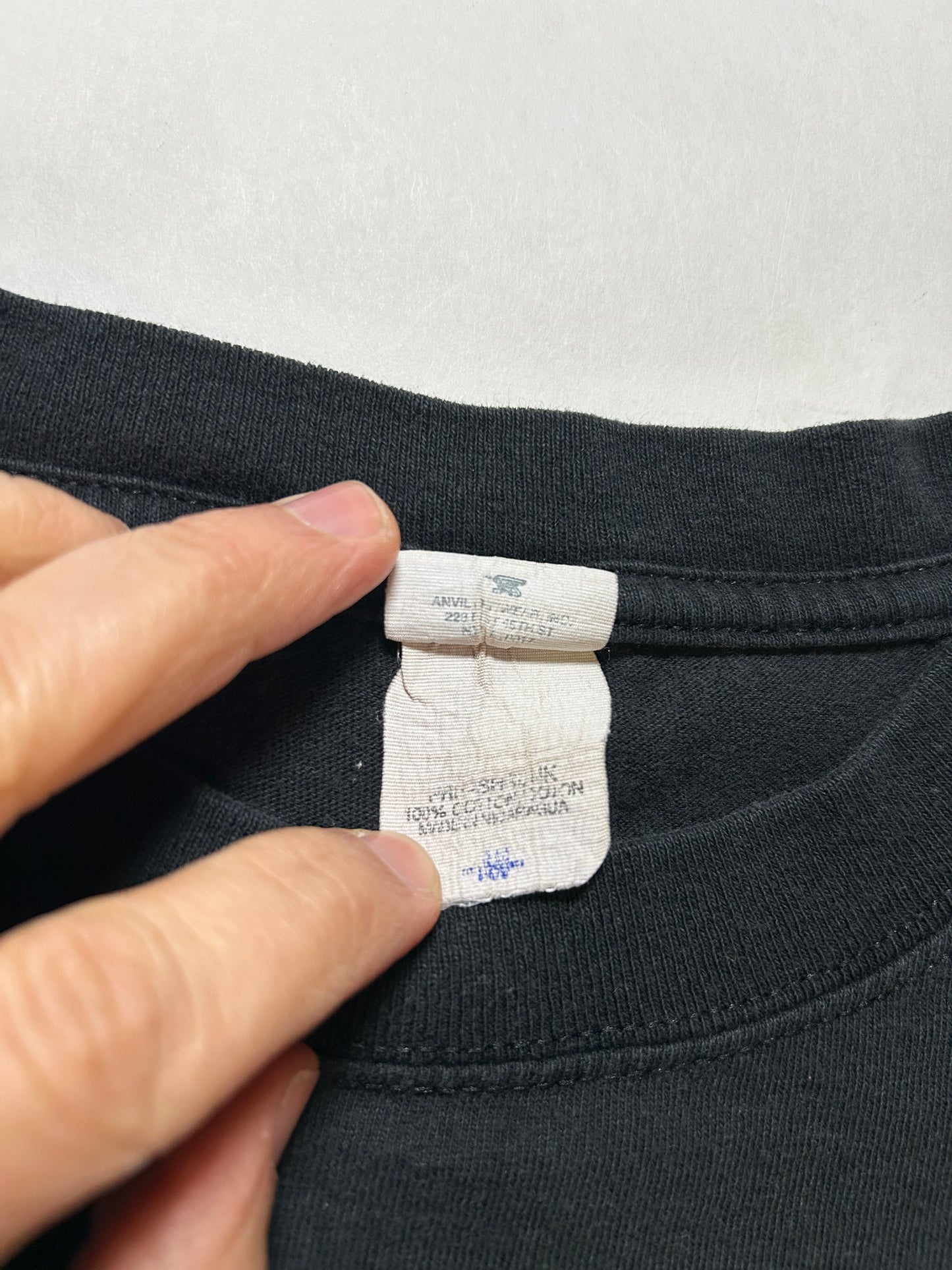 Vintage Jonas Brothers 2009 World Tour Band Music Concert Tee Medium 20.25x25 Inches Black Faded