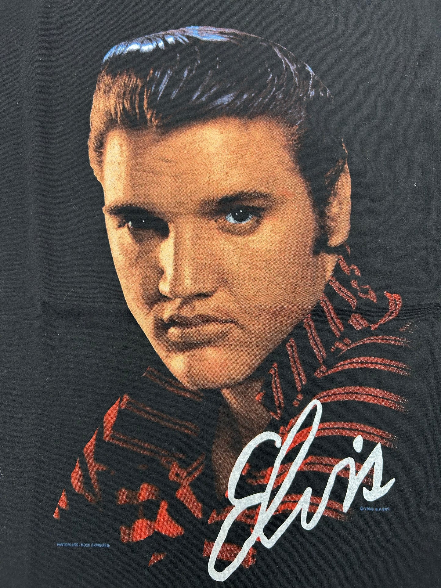 Vintage 1990 Winterland Elvis Presley Face Music Tee Medium/Large Fit 20.5x27 Inches