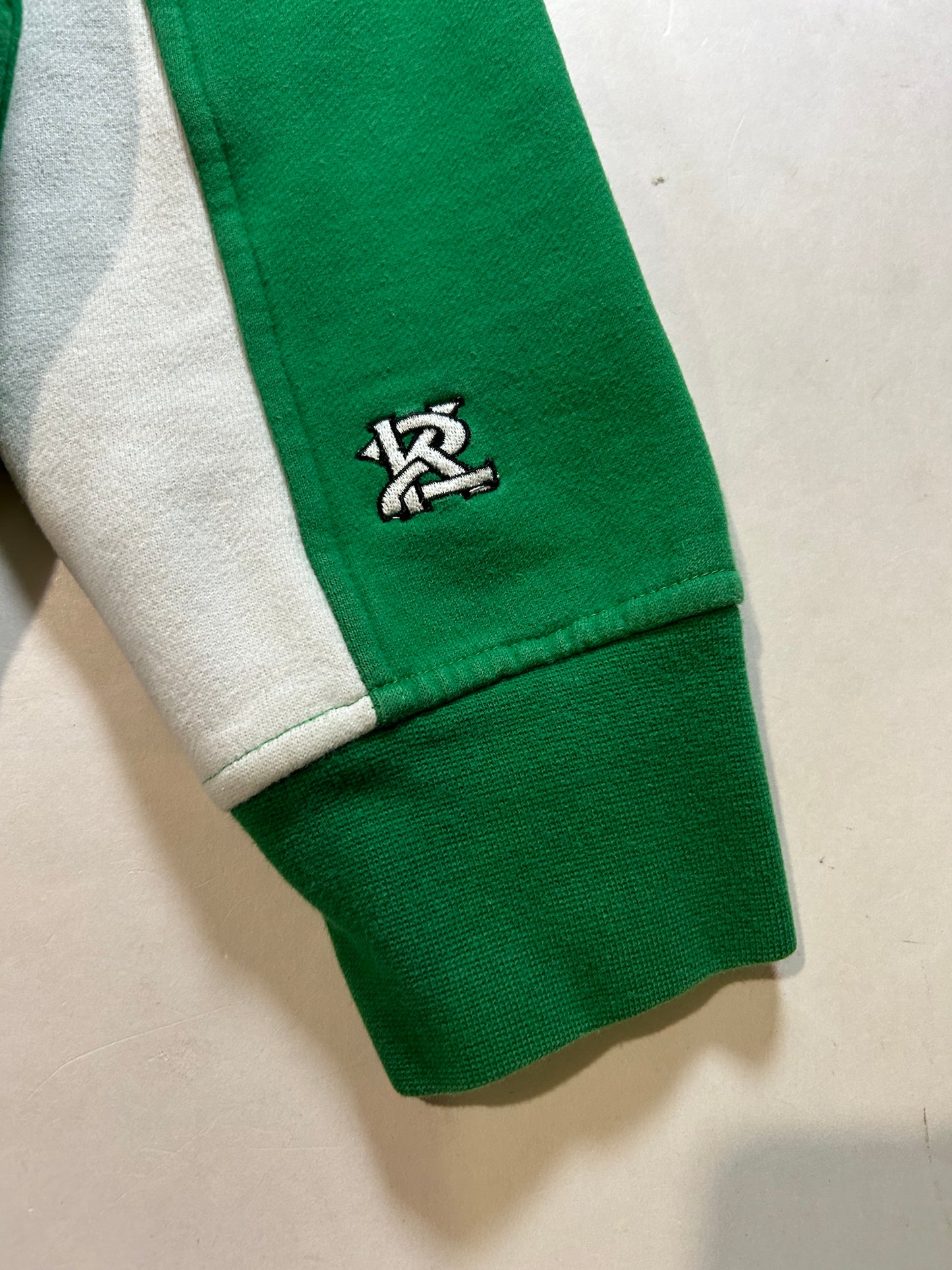 Vintage 2000s K2 Snowboarding Zip Track Jacket Style Sweatshirt Medium/Small Fit 22x24.75 Inches Green