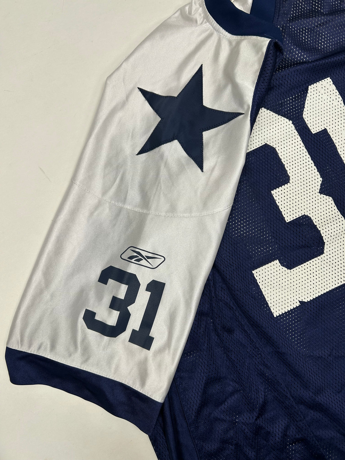 Roy Williams 31 Dallas Cowboys NFL Throwback Reebok Blue Jersey 2XL 29x33.5/35.5 Inches