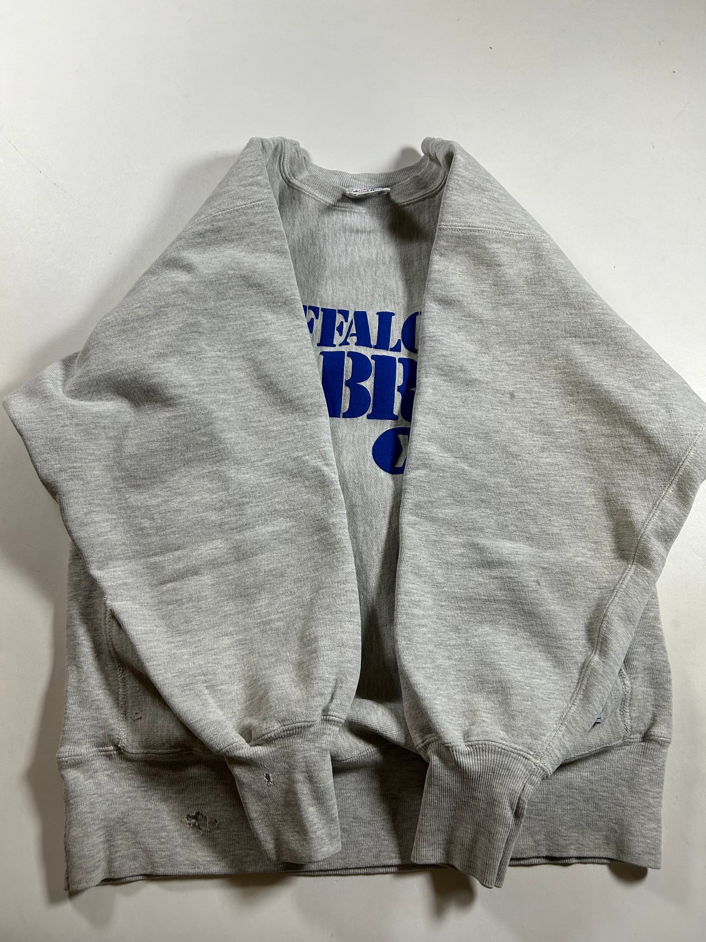 Vintage Buffalo Sabres NHL Champion Reverse Weave Crewneck Sweatshirt 21.75x27.5 Inches Mediumish/Smallish Fit As Is Has Wear