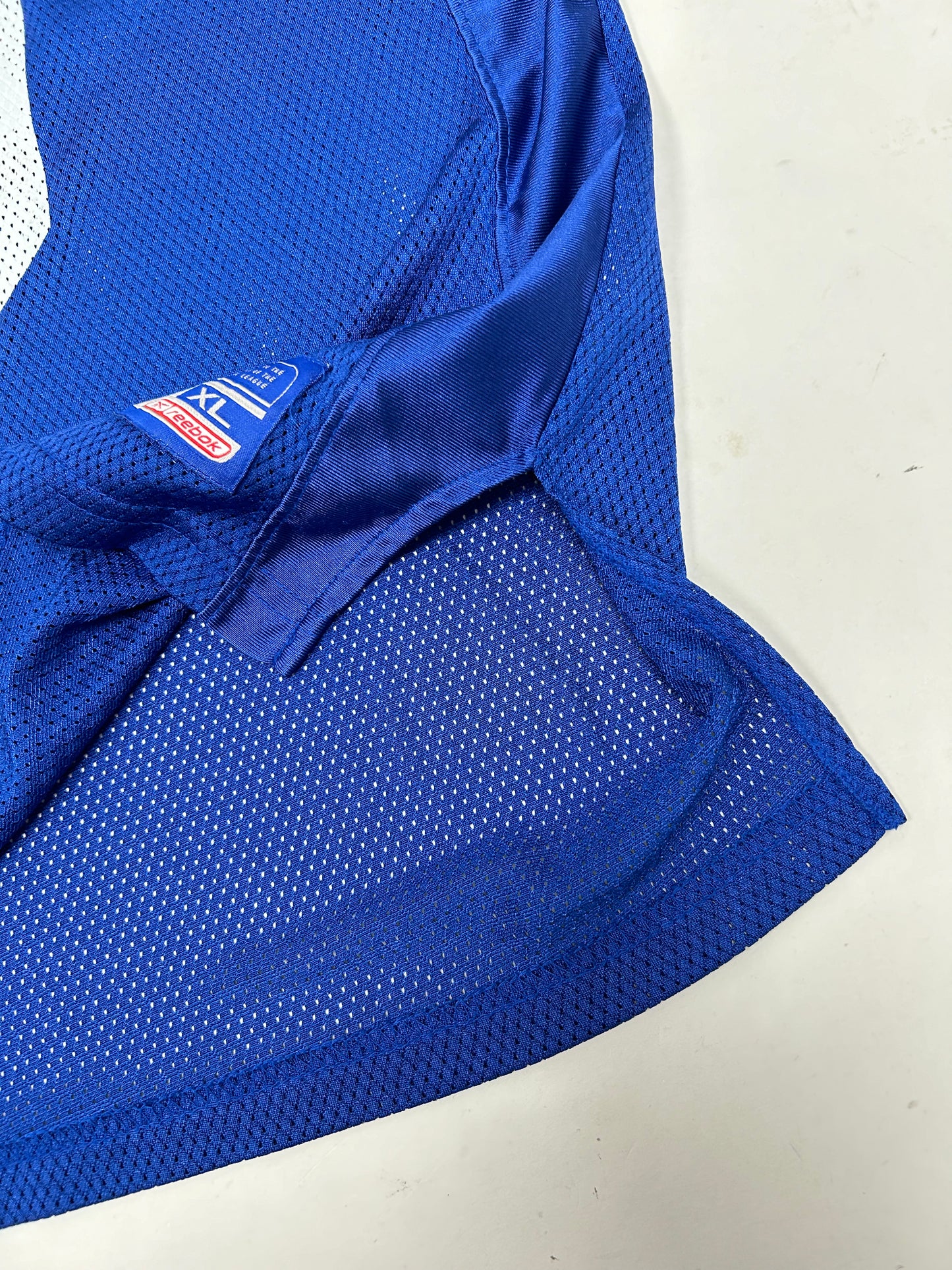 Vintage 00s Reebok New York Giants Jeremy Shockey #80 NFL Jersey XL 26.75x32/34 Inches Blue