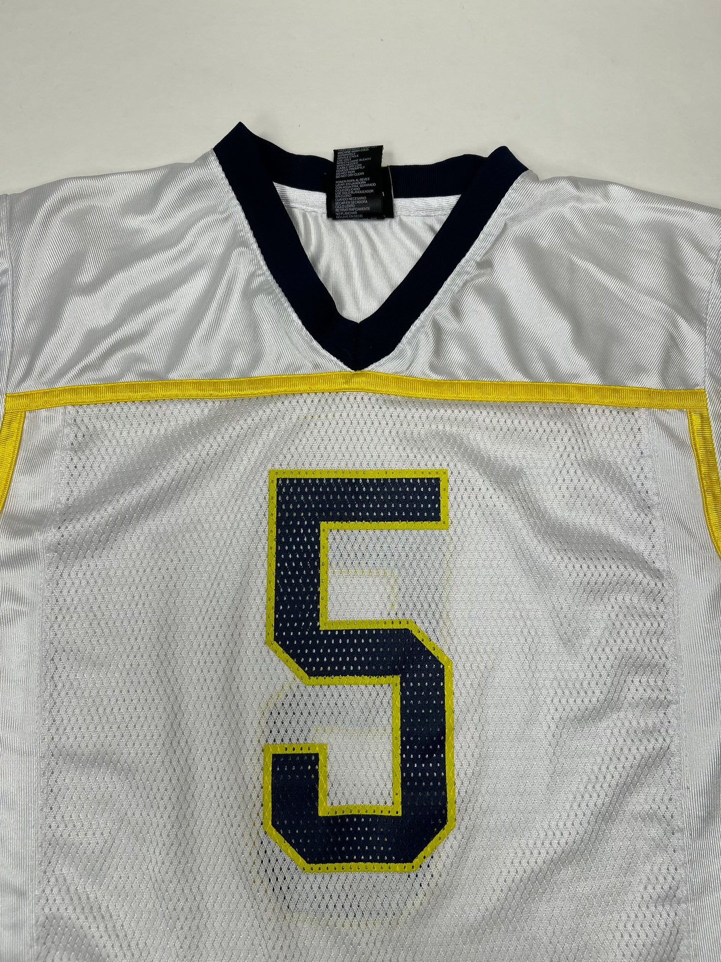 Vintage 00s Adidas Michigan Wolverines NCAA College Football  Jersey Youth Large 19x25.75/27.75 Inches