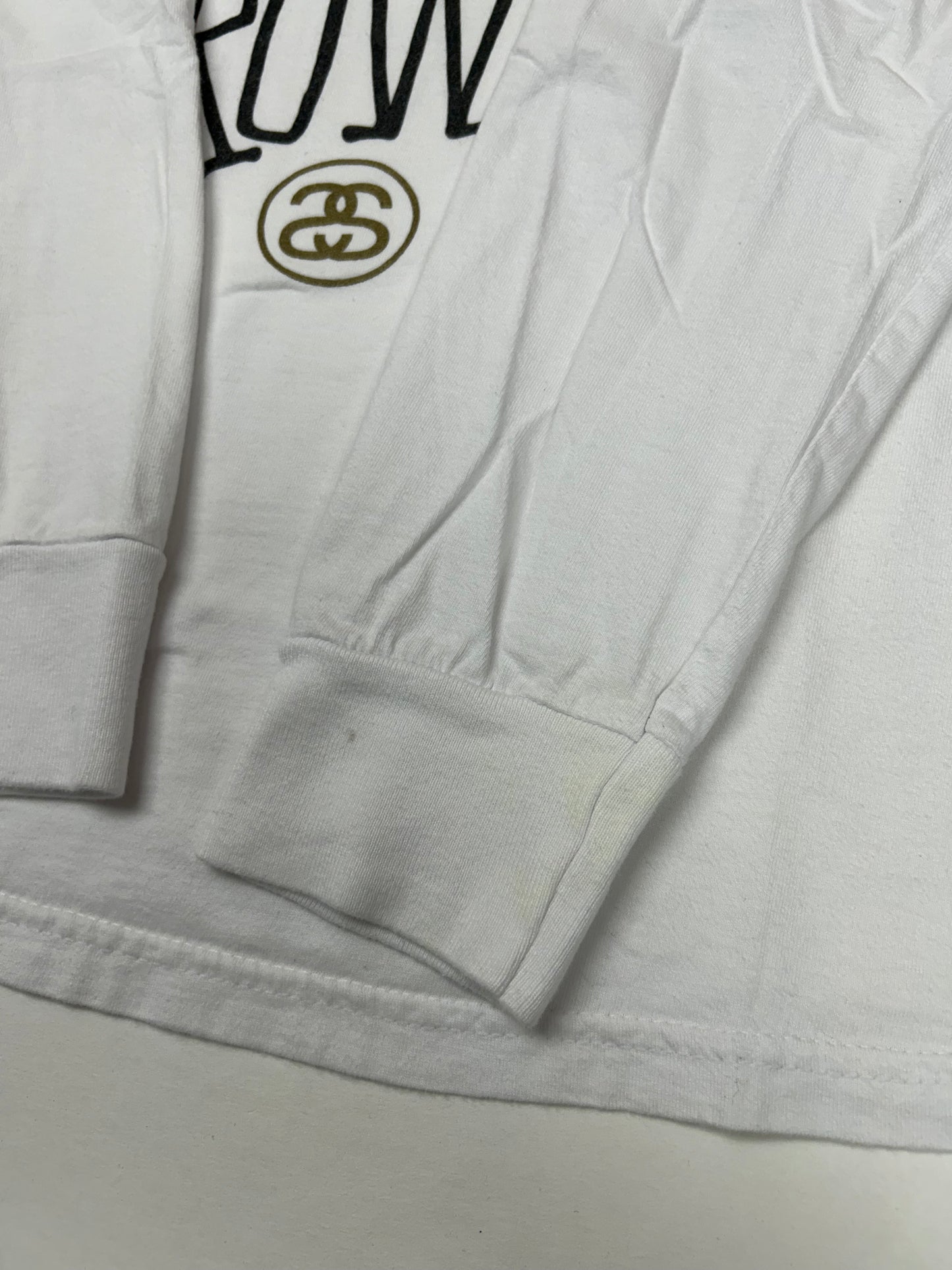 Vintage 00s Stüssy Hold Down The Crown Long Sleeve Tee Large 21x28 Inches