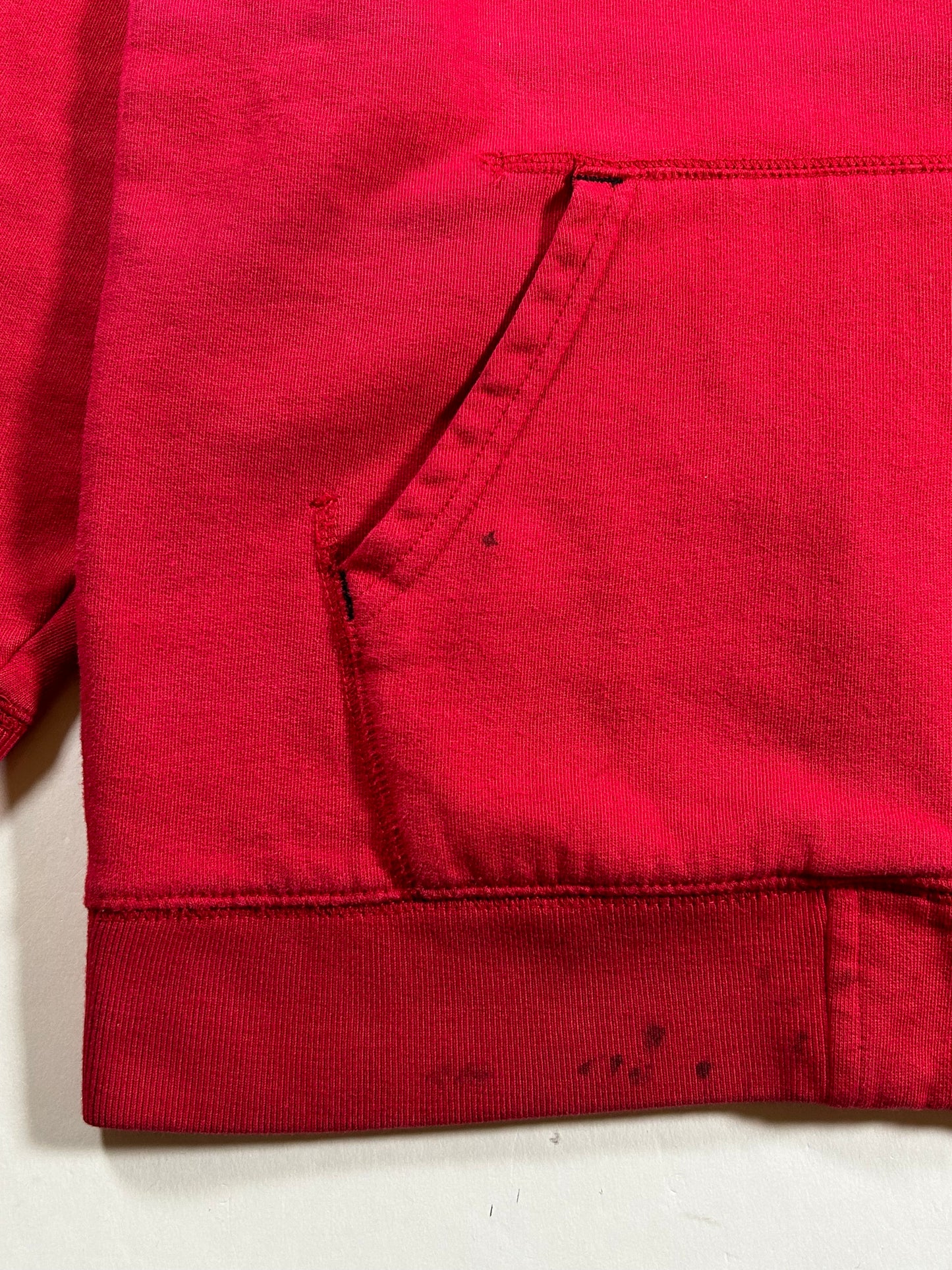 Vintage Eckō Unltd. Raw & Uncut Zip Hooded Sweatshirt Medium 22.75x27.5 Inches Red As Is