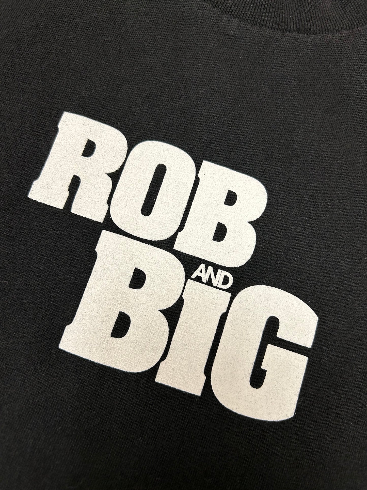Vintage Rob And Big MTV Show Promo DC Shoes Co Skate Tee Big Black & Rob Dyrdek XL 23.5x30.25 Inches