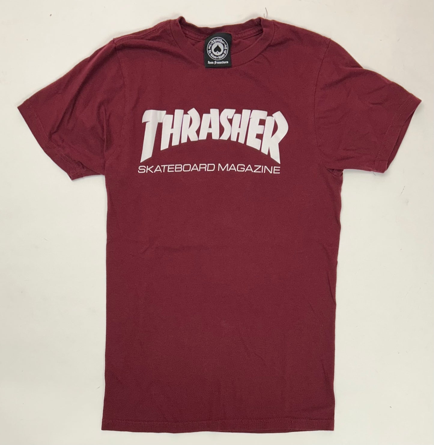 Thrasher Magazine Skateboard Mag Tee XS 14.75x25.5 Inches Maroon