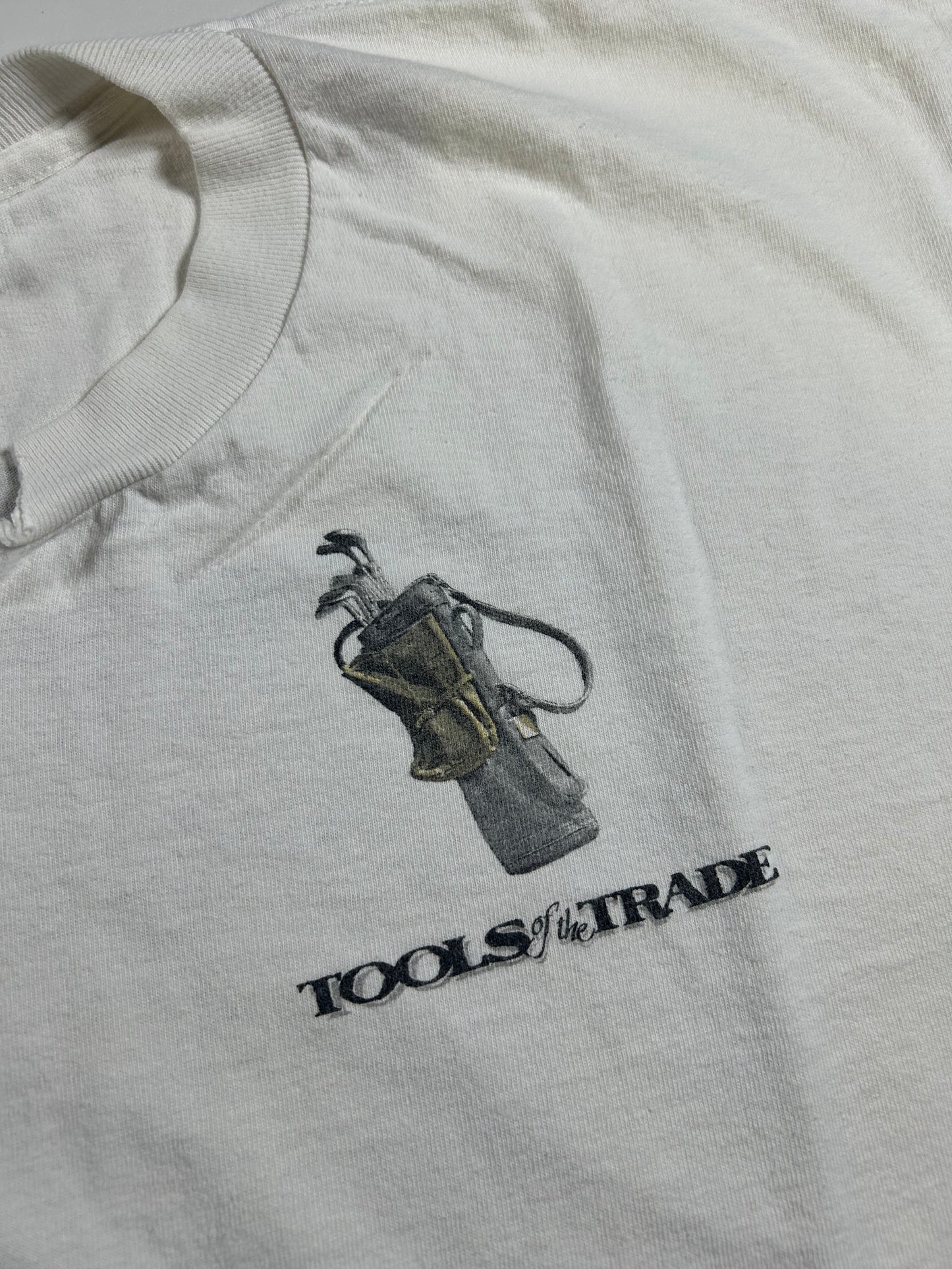 Vintage 1997 Tools Of The Trade Golf Funny Tee Chopped Sleeveless XL 24.5x28.25 Inches As Is