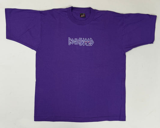 Edgewood NJ first edition “Deeper Than The Roots.” Tee XL 24.25x30.25 Inches FOTL BEST 50/50 Blend USA Made Purple