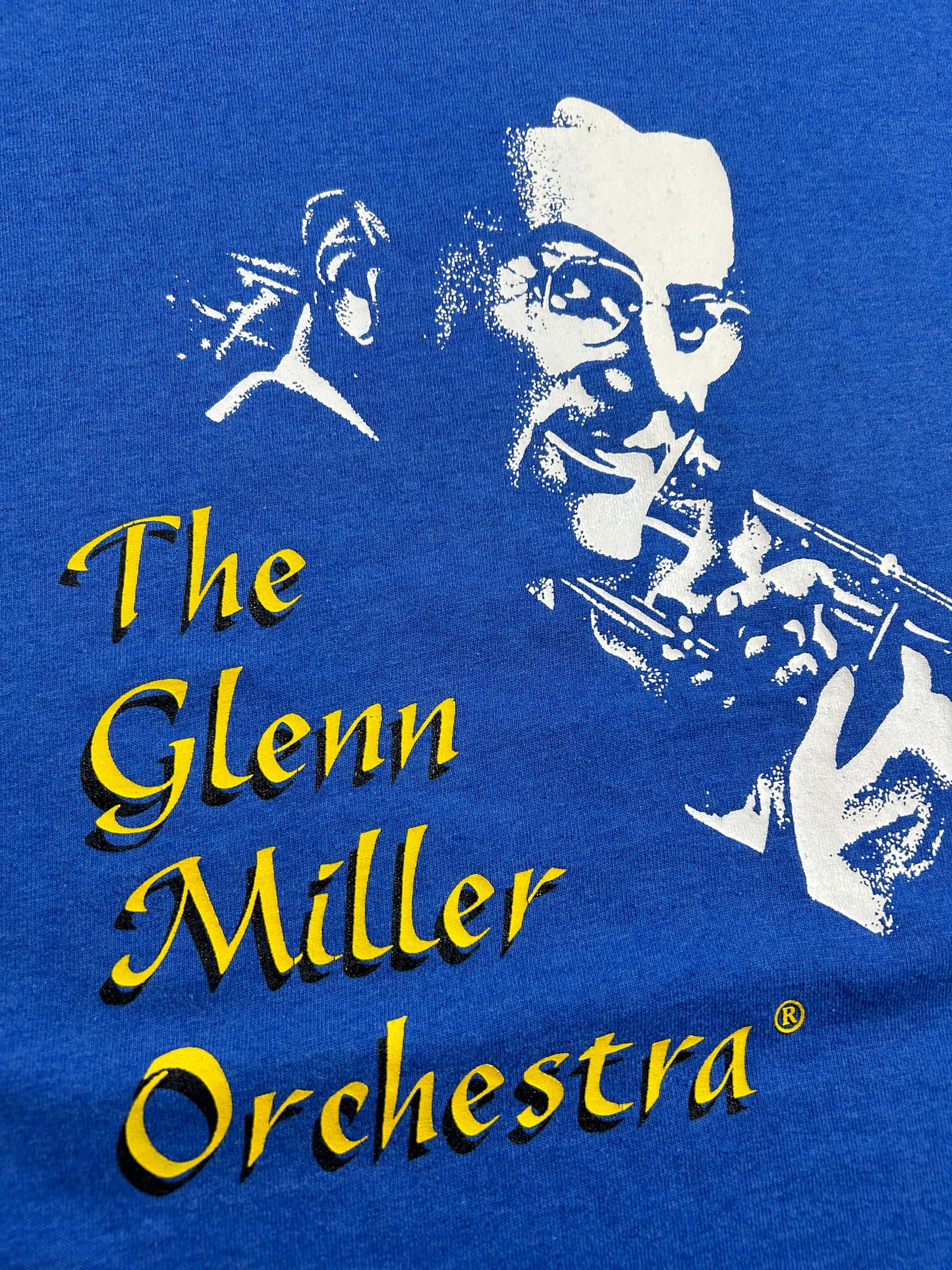 Vintage The Glenn Miller Orchestra Music Tee 90s SingleStitch Tee USA XL 24x28.5 Inches Blue