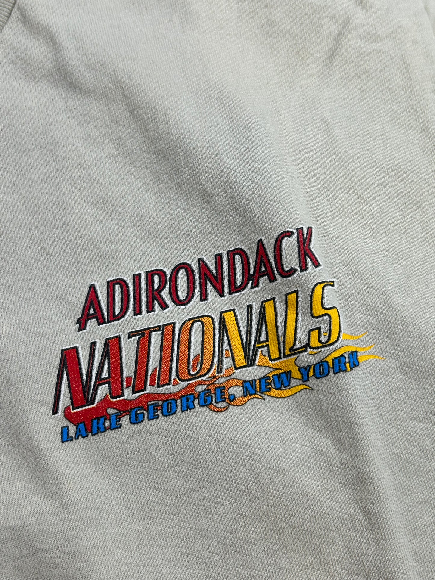 Vintage 2002 14th Annual Adirondack Nationals Lake George, New York Car Tee Large 21x30 Inches