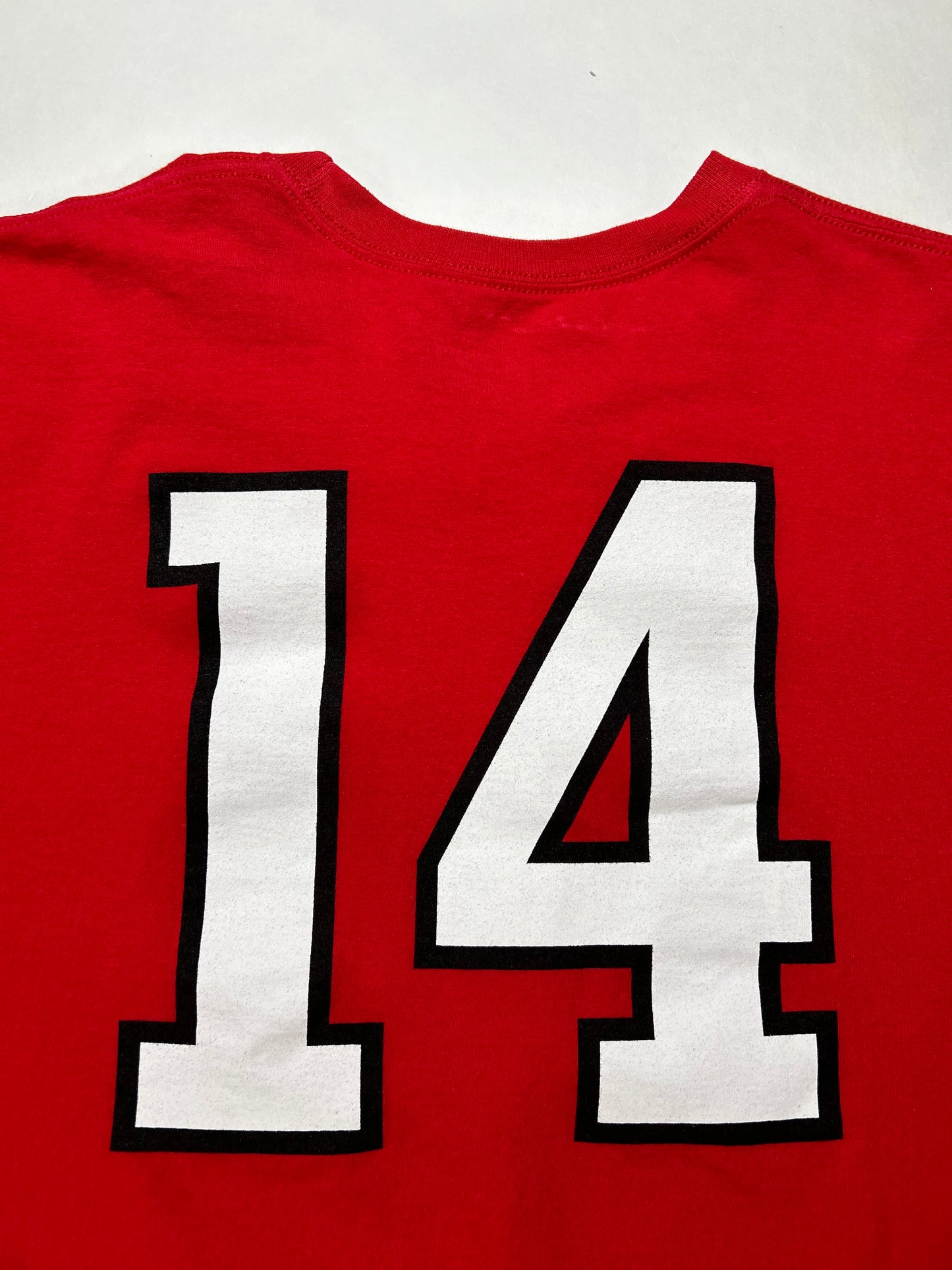 Vintage Rutgers University Scarlet Knights #14 College Football Tee Nike Team XL 25.76x30.25 Inches Big Fit Like 2XL