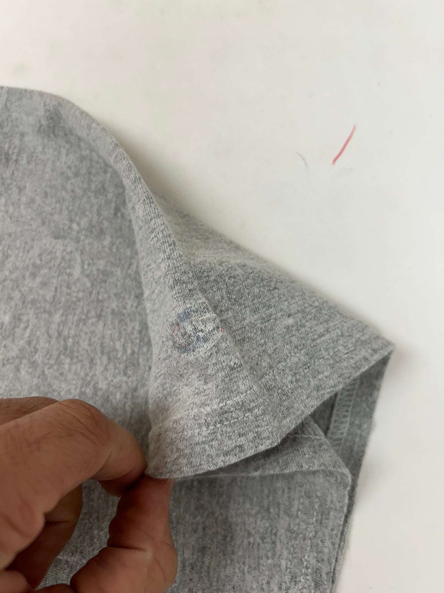 Edgewood NJ first edition “Deeper Than The Roots.” Tee 2XL  25.5x31 Inches Early 00s Champion Blank Gray 90/10 Blend Mexico