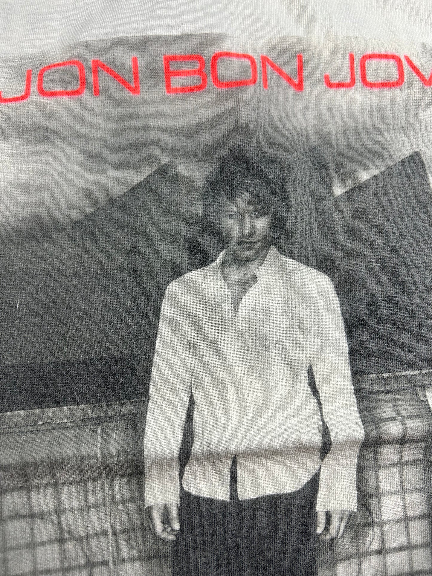 Vintage Jon Bon Jovi One Wild Night World Tour 2001 Music Band Tee Medium 20x26.5 Inches