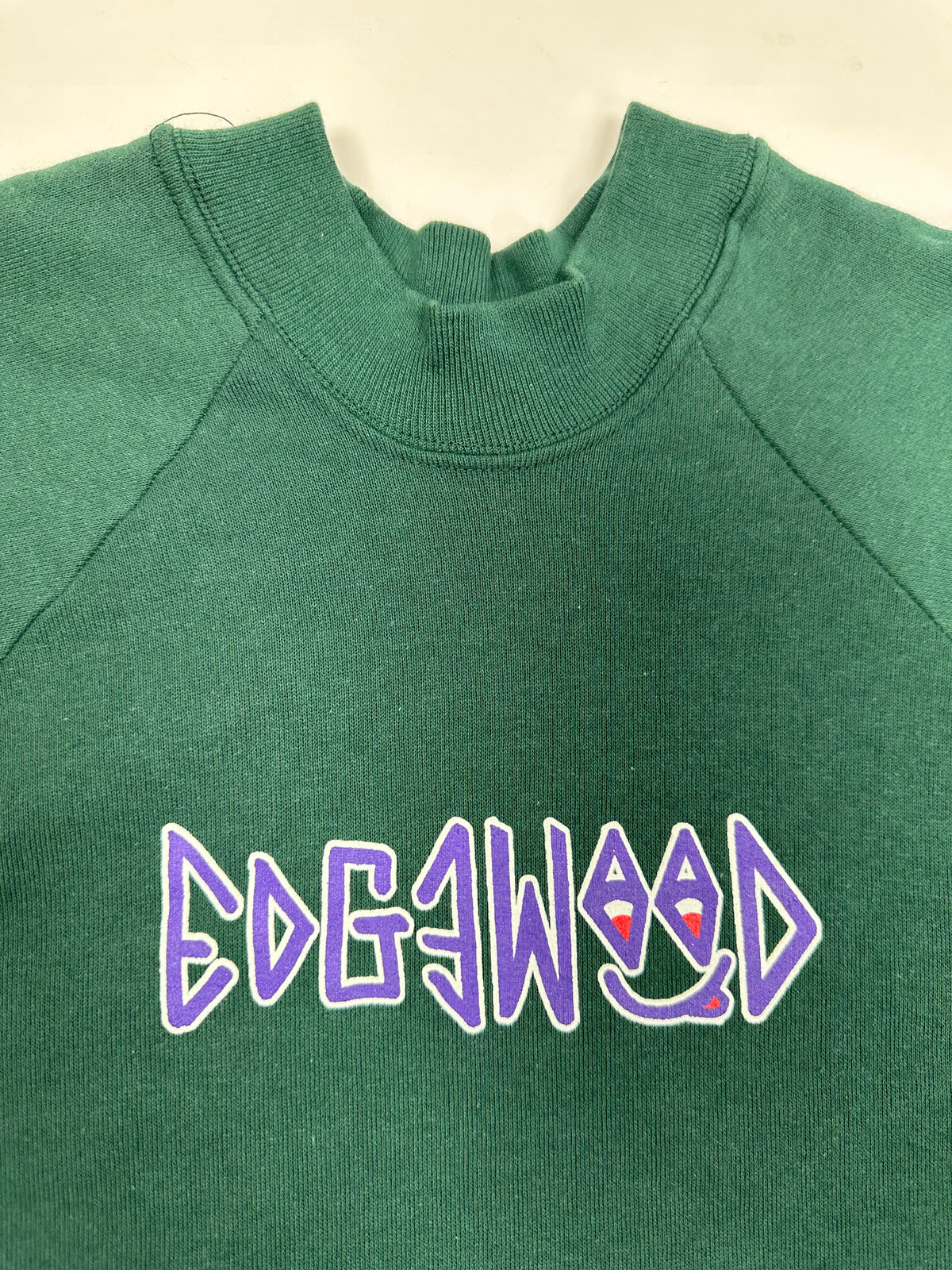 Edgewood NJ “Deeper Than The Roots.” First Edition Crewneck Sweatshirt Tagged Large Fits Like Medium/Small Forest Green Sunbelt 50/50 USA