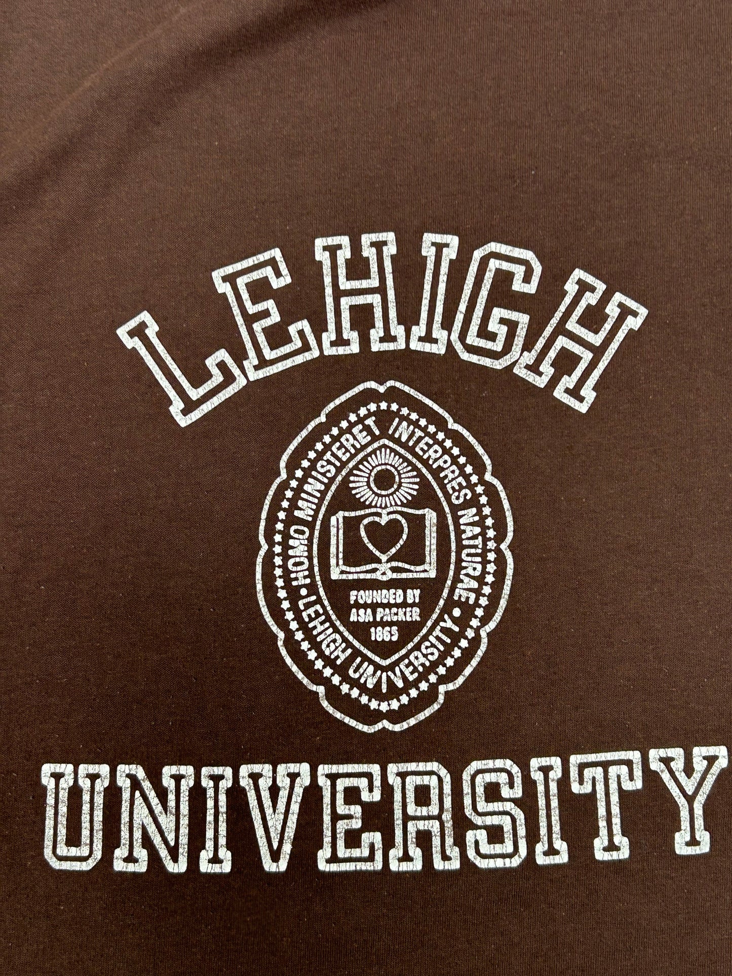 Vintage Lehigh University Brown T-Shirt L/XL 22.75x28.75 Leisure Wear Tag USA