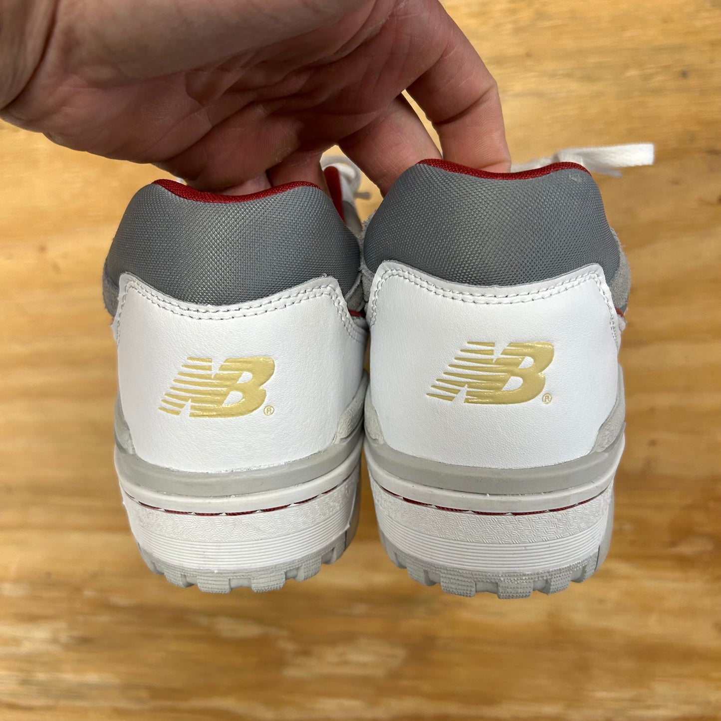 New Balance 550 Boston College Eagles White Red Shoes US Men’s 10.5 Women’s 12