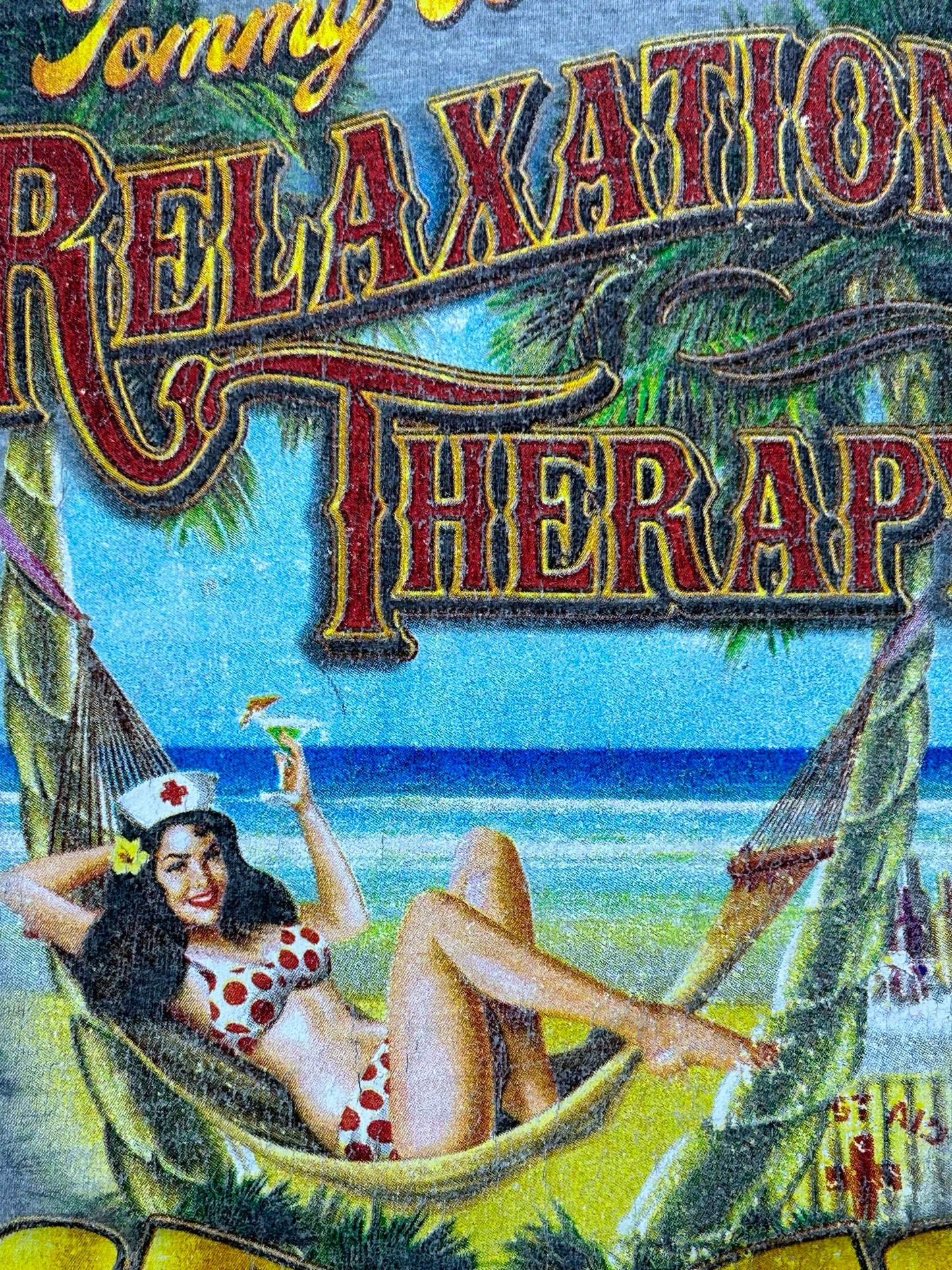 Tommy Bahama Relaxation Therapy Thirst Aid Tee XL 23x31.5 Inches Gray