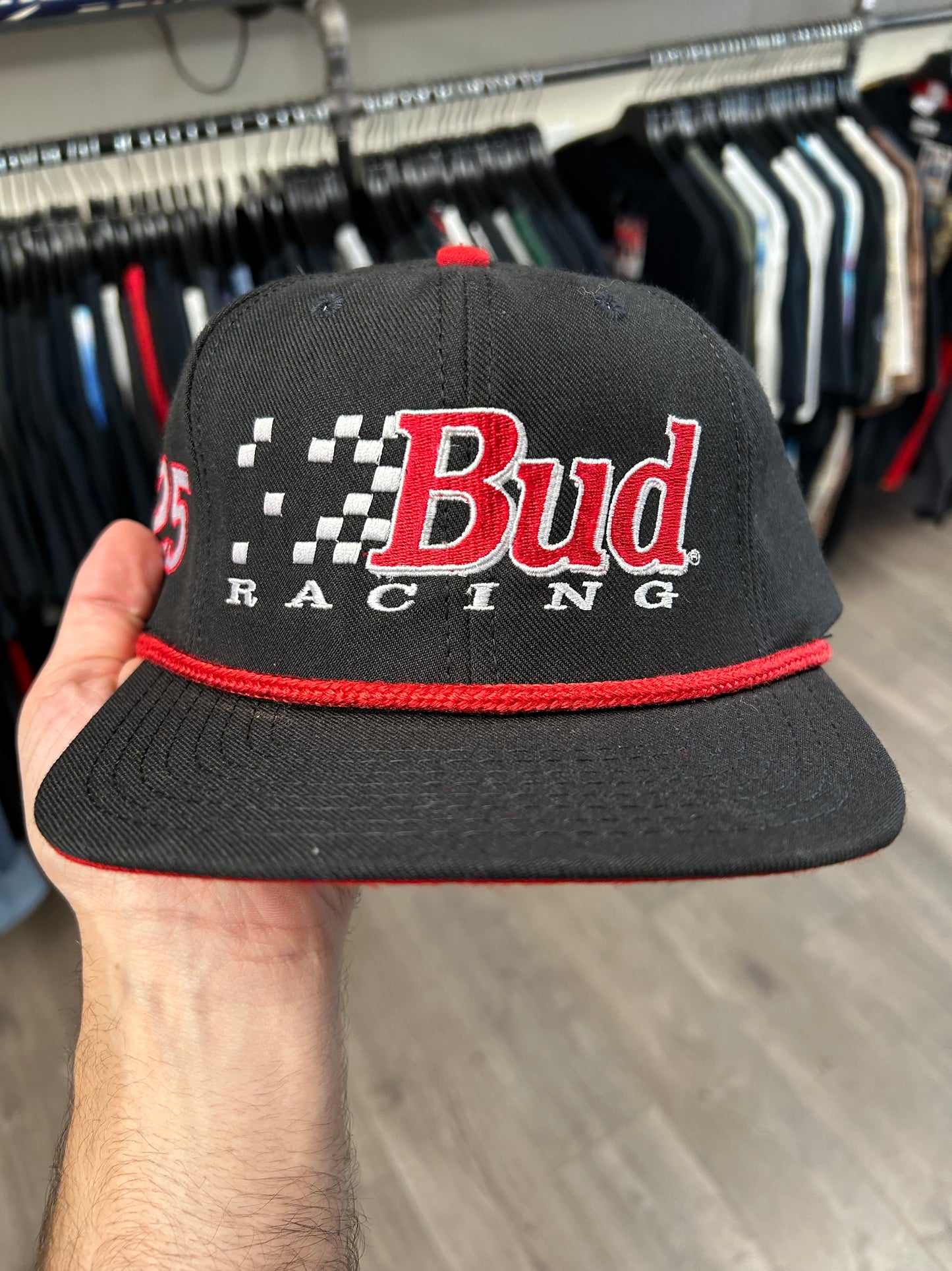 Vintage Bud Racing NASCAR 485 Of 2500 Adjustable Hat Blsck