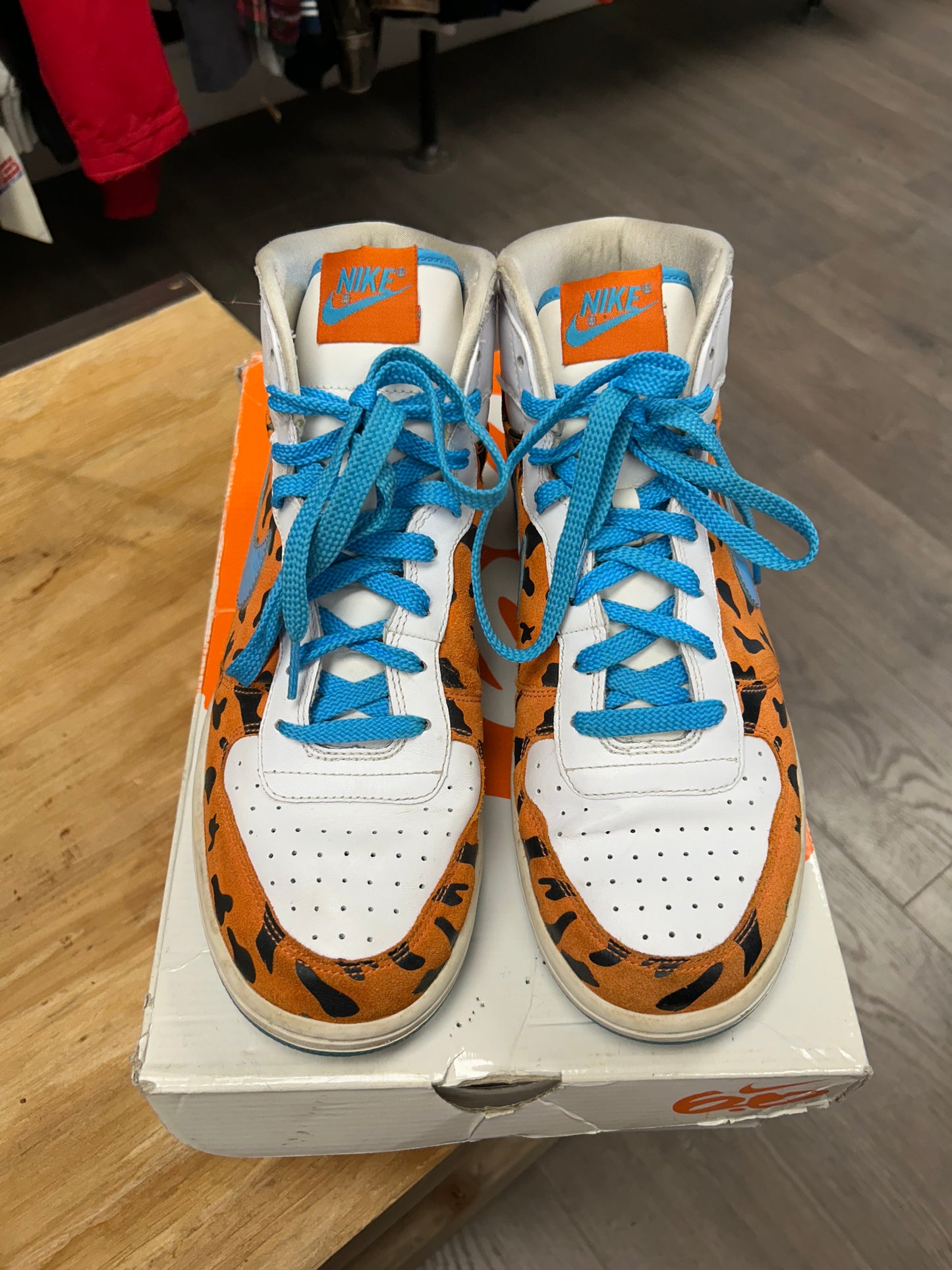 2009 Nike Fred Flintstone Big High QK Sneakers 9.5 370428841 Great Condition No Box As Is