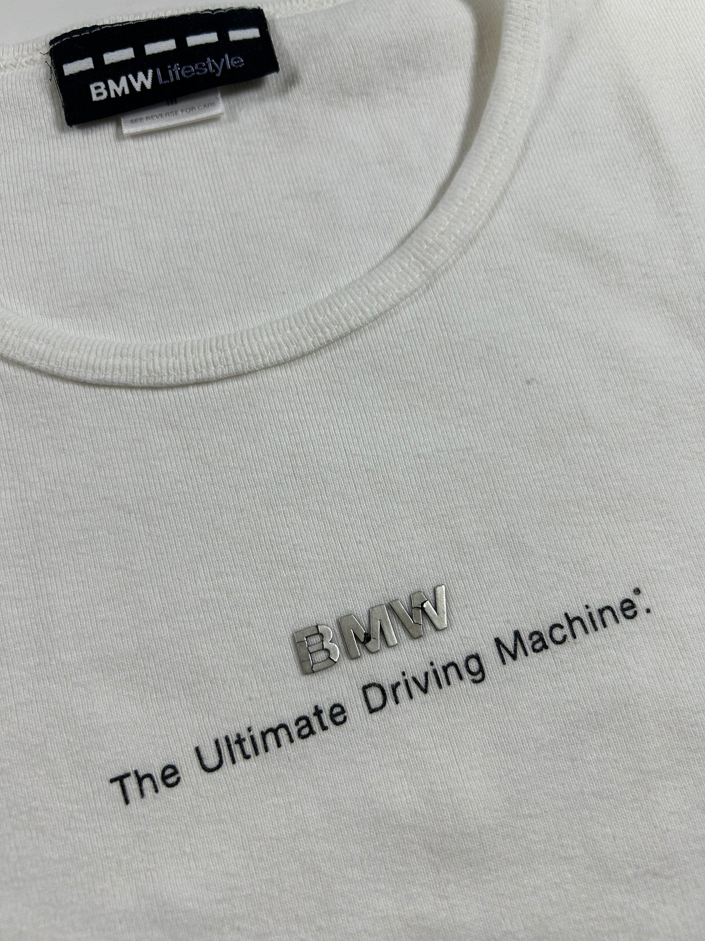 Vintage BMW The Ultimate Driving Machine Car Tee Made In USA Women’s Medium 15.75x24 Inches