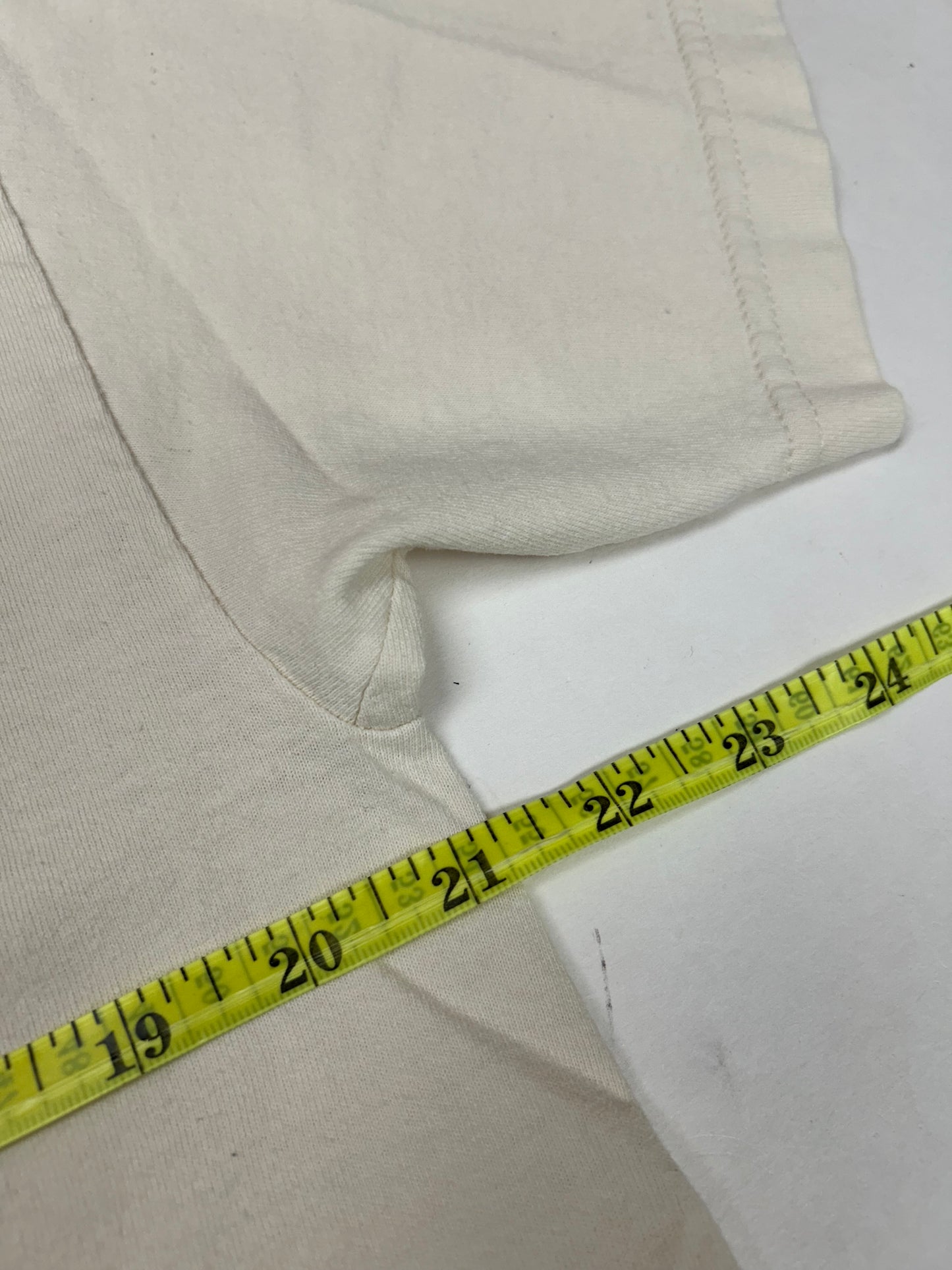 Carpet Company Skate Skateboards Graphic Logo T-Shirt Hebrew Graphic Large 21.25x29 Inches Off White Color