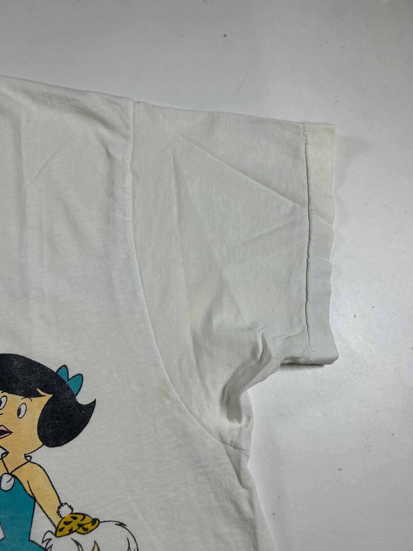 Vintage Flintstones Charters Cartoon Hanna-Barbera Made In USA Thrashed As Is 20.5x28 Inches Mediumish Fit