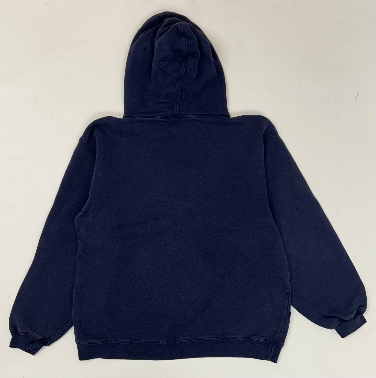 Vintage 00s Reebok New Jersey Nets NBA Hooded Sweatshirt Medium 23.25x26.5 Inches Worn Navy