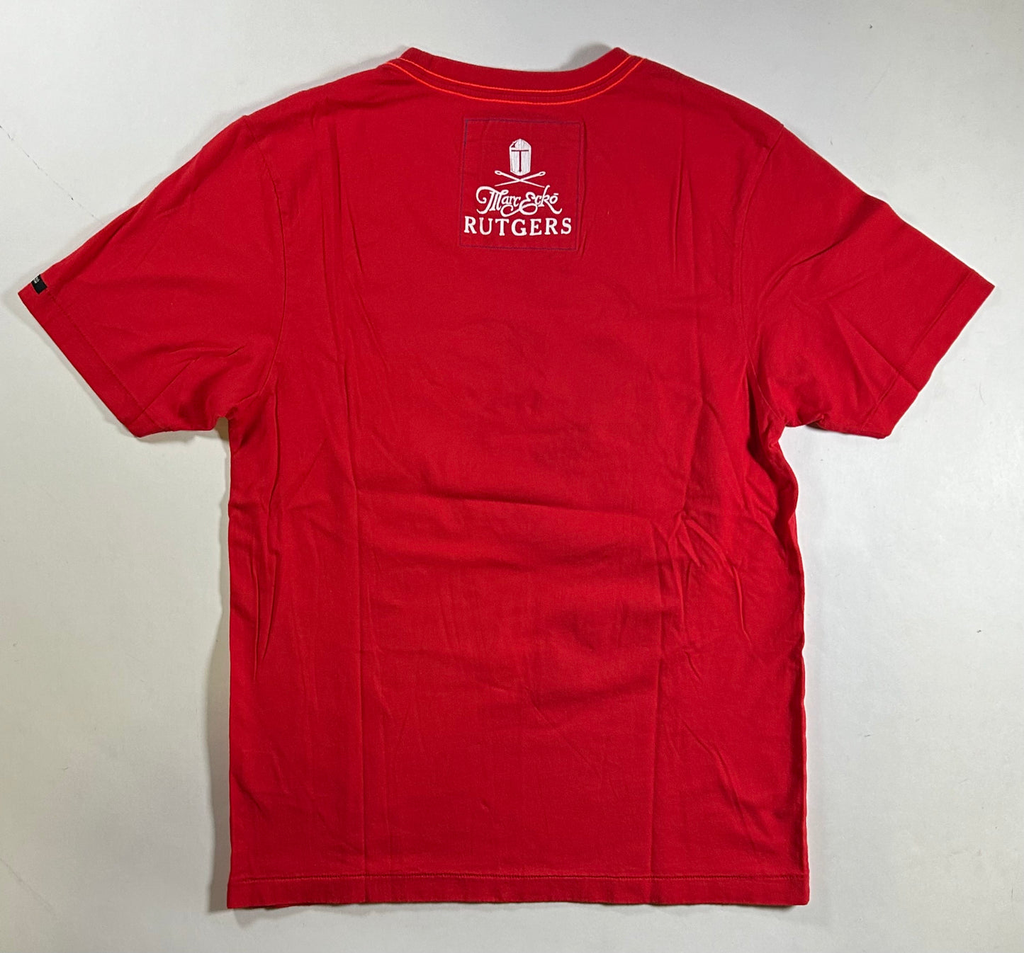 Vintage Eckō Marc Echō Cut & Sew Rutgers University Street Alchemists Football Tee Medium Fit 19.75x28 Inches Red