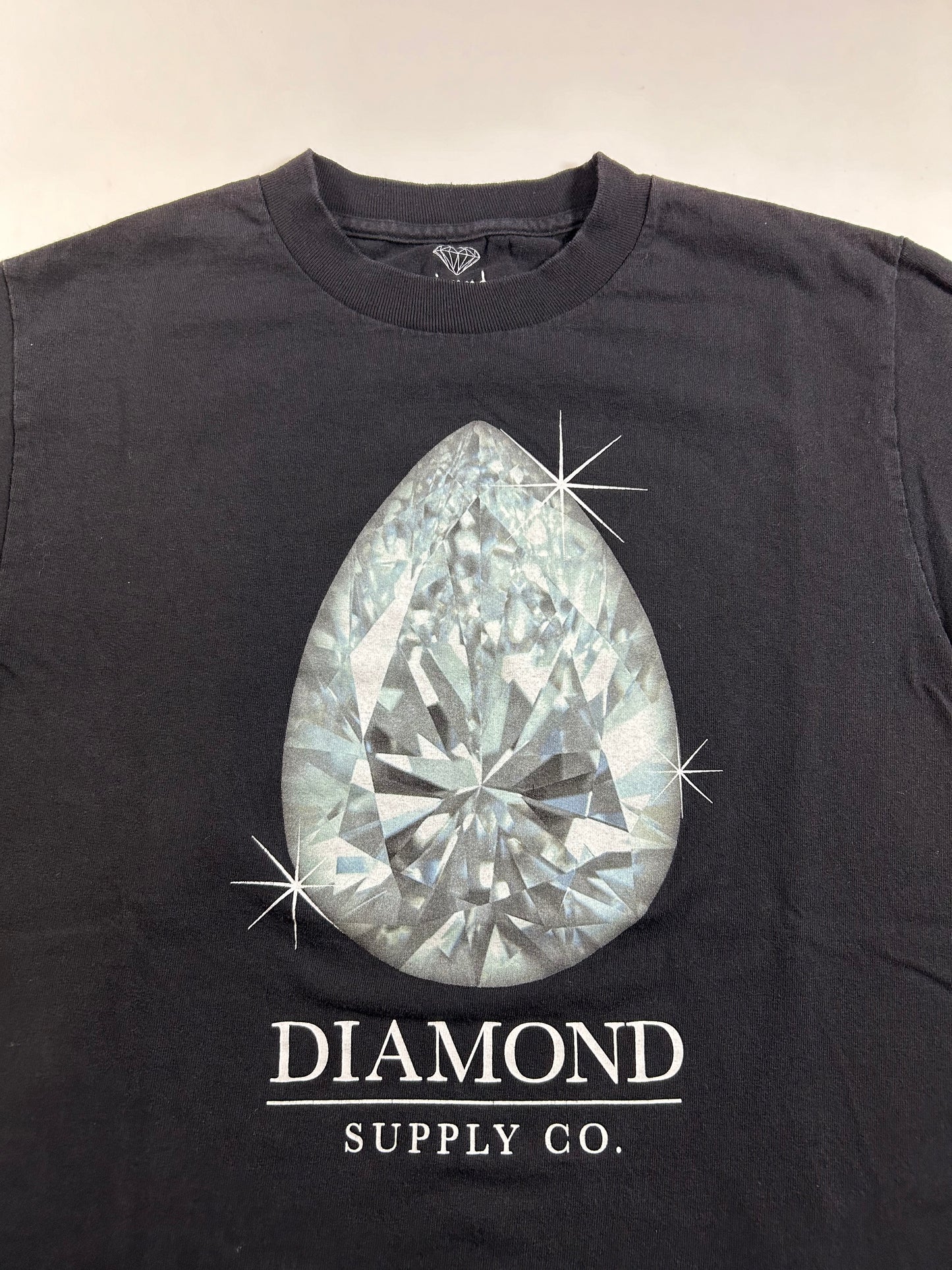 Diamond Supply Co. Jeweler Rock Made In USA Mens Black T Shirt Size Small 17.75x25 Inches