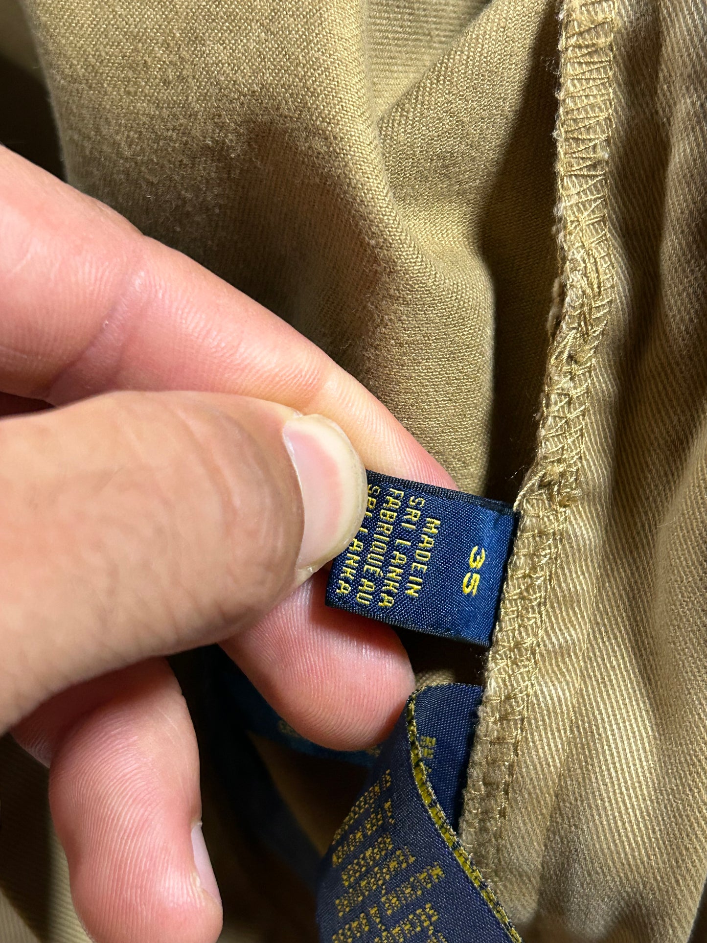 Polo Ralph Lauren All Over Pony Chino Shorts Khaki Classic Fit 9” 35 18x20.75/21 Inches
