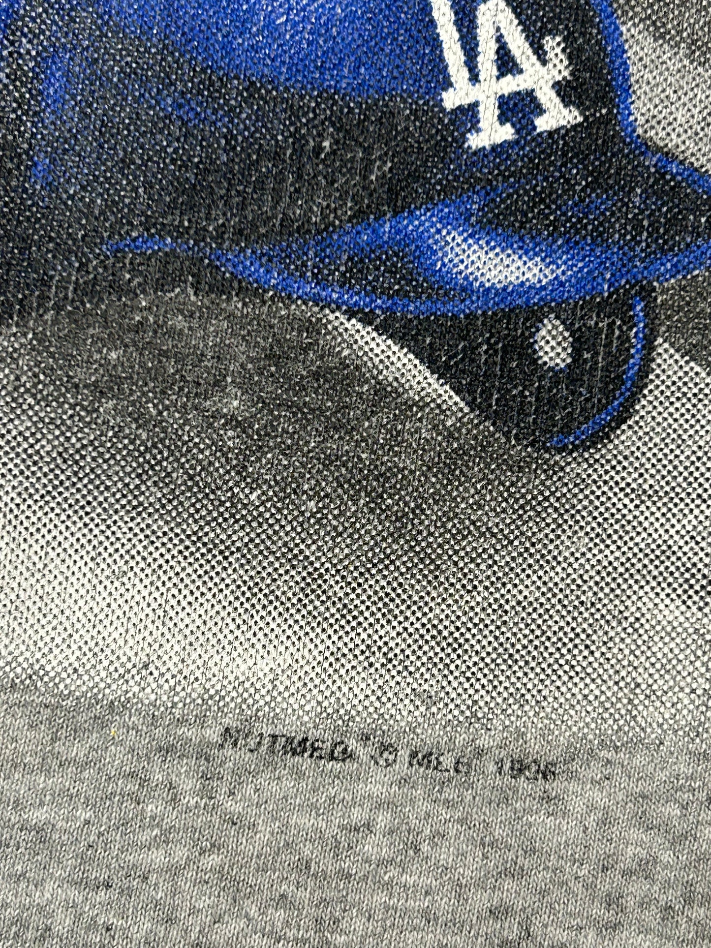 Vintage 90s Los Angeles Dodgers MLB Locker Room T-Shirt XL 24.25x30 Inches Lee Sport Nutmeg Gray