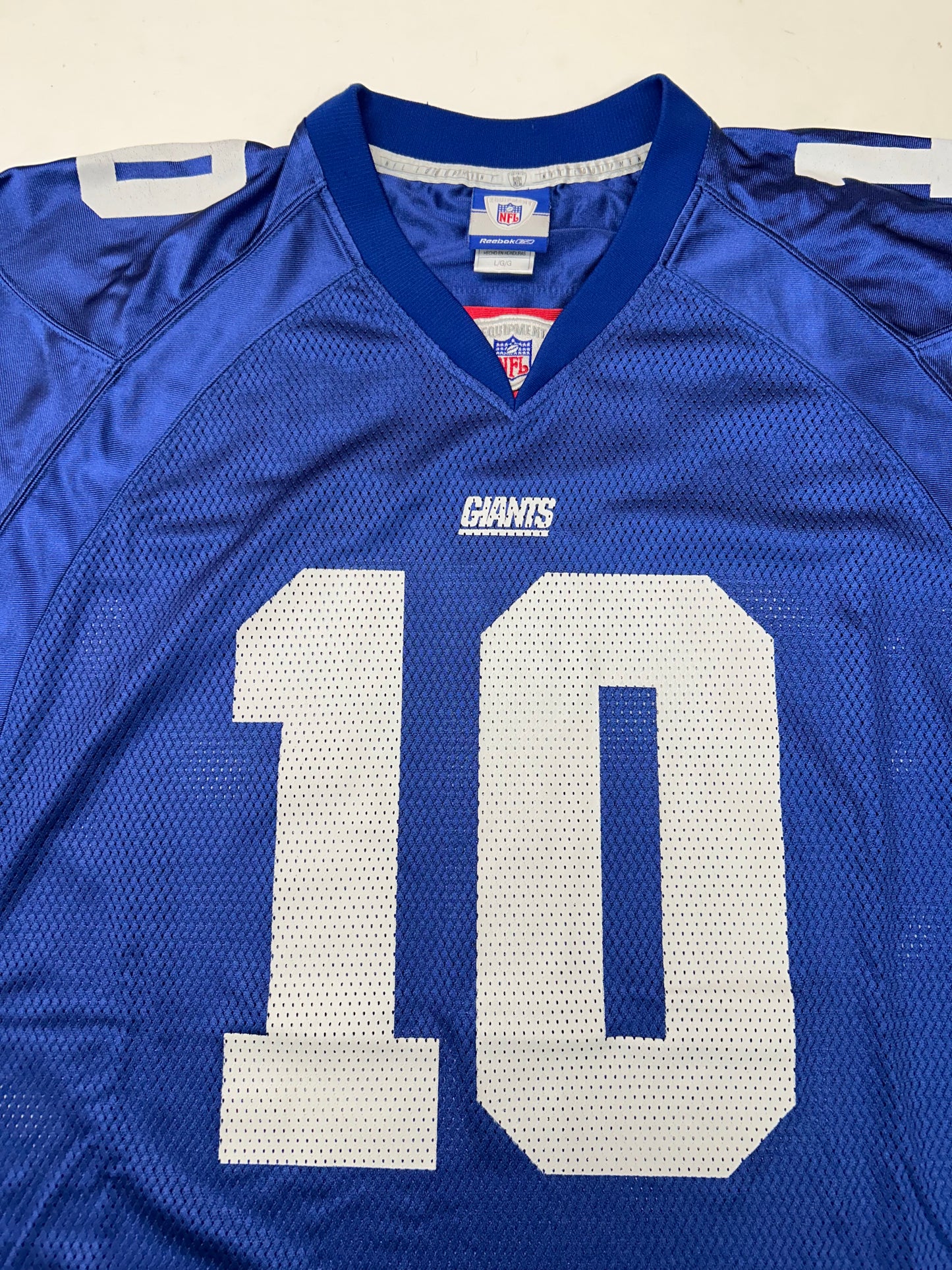 Vintage 2000s Reebok New York Giants Eli Manning NFL Jersey Blue Large